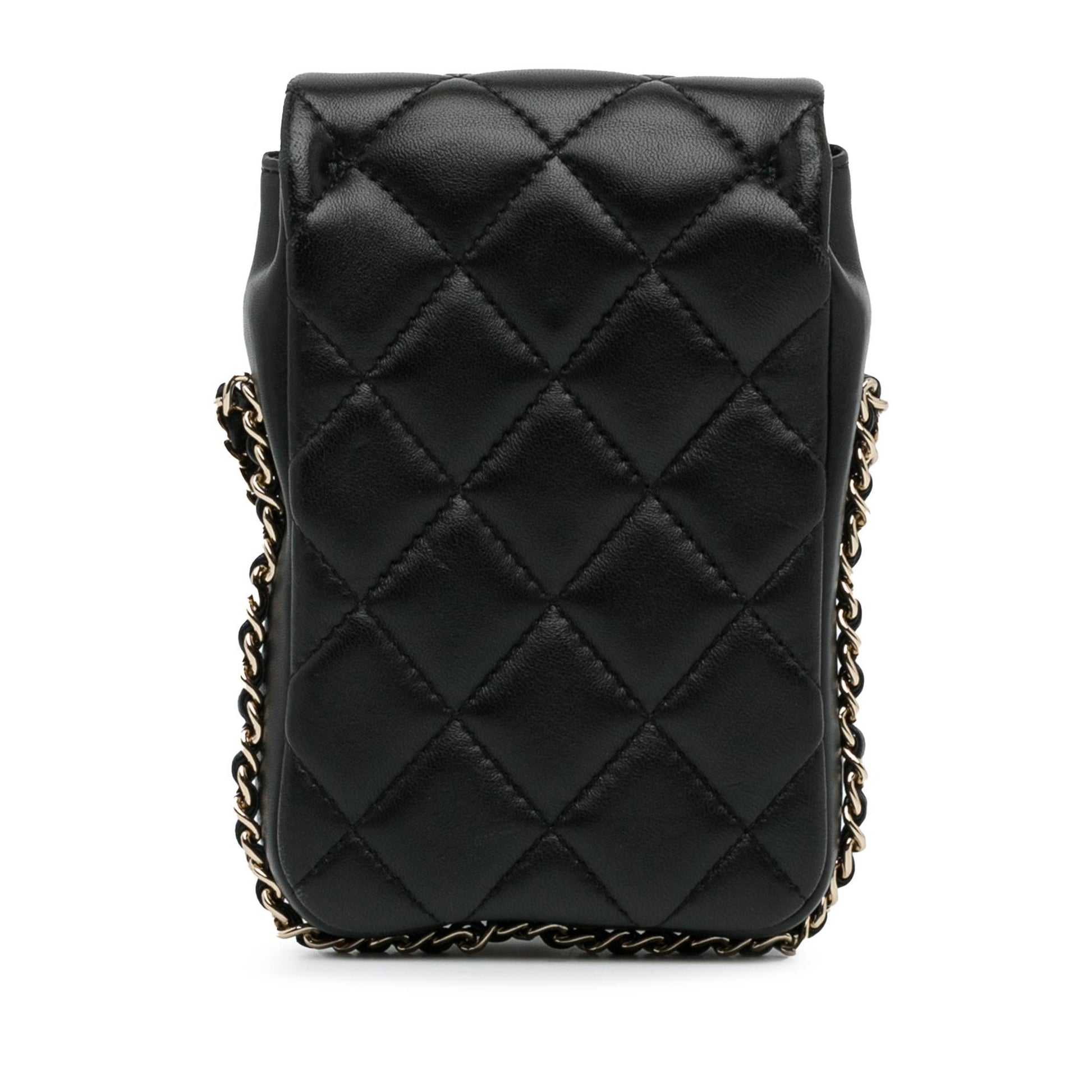 Chanel Lambskin My Precious Phone Case Flap (SHG-lI6AjS)