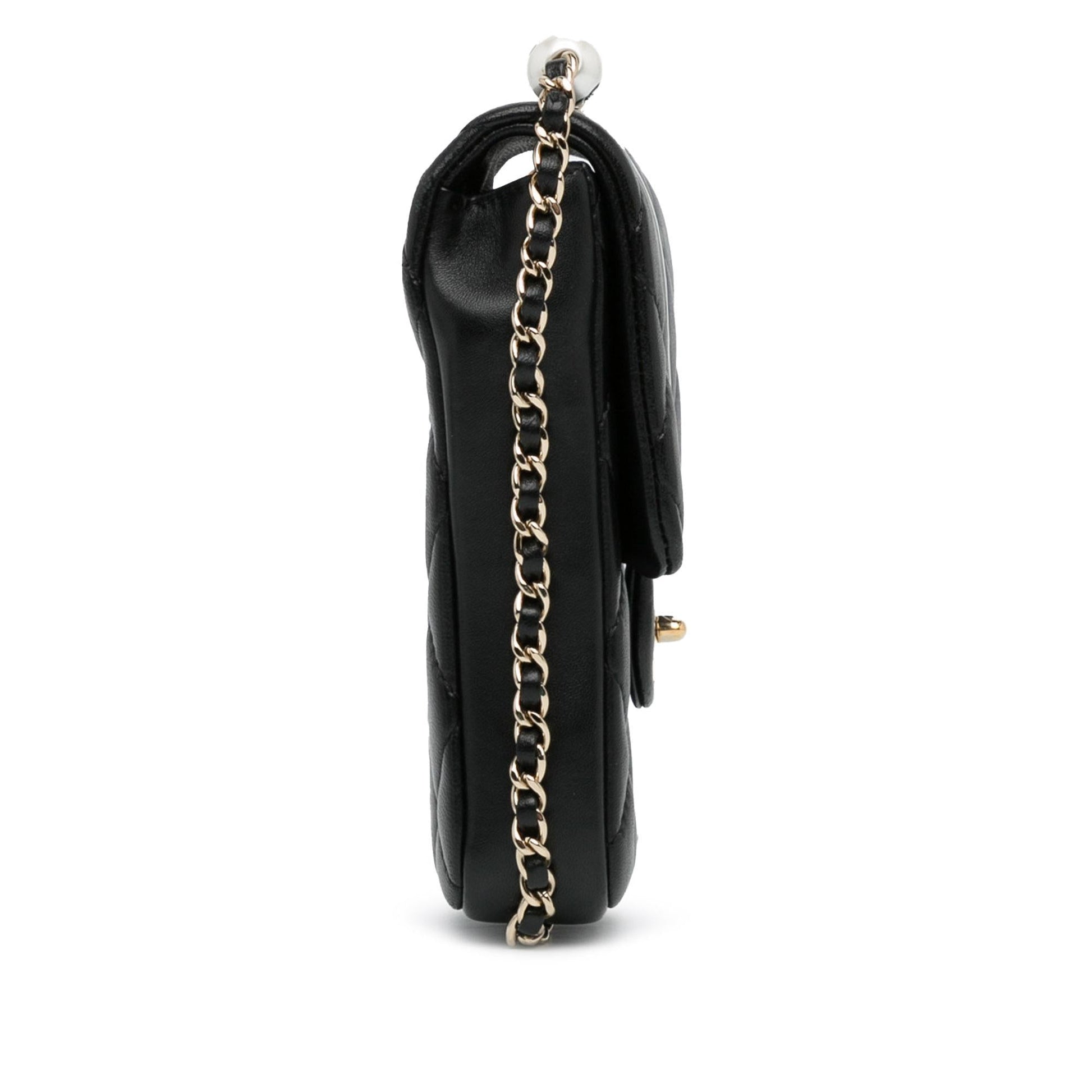 Chanel Lambskin My Precious Phone Flap SHG-2d8hdV Handbag