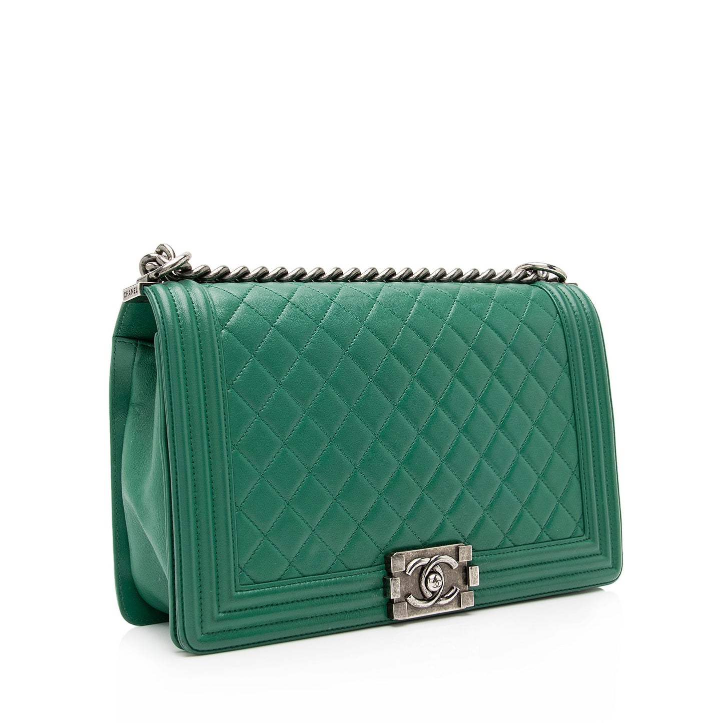 Chanel Lambskin New Boy SHF Handbag