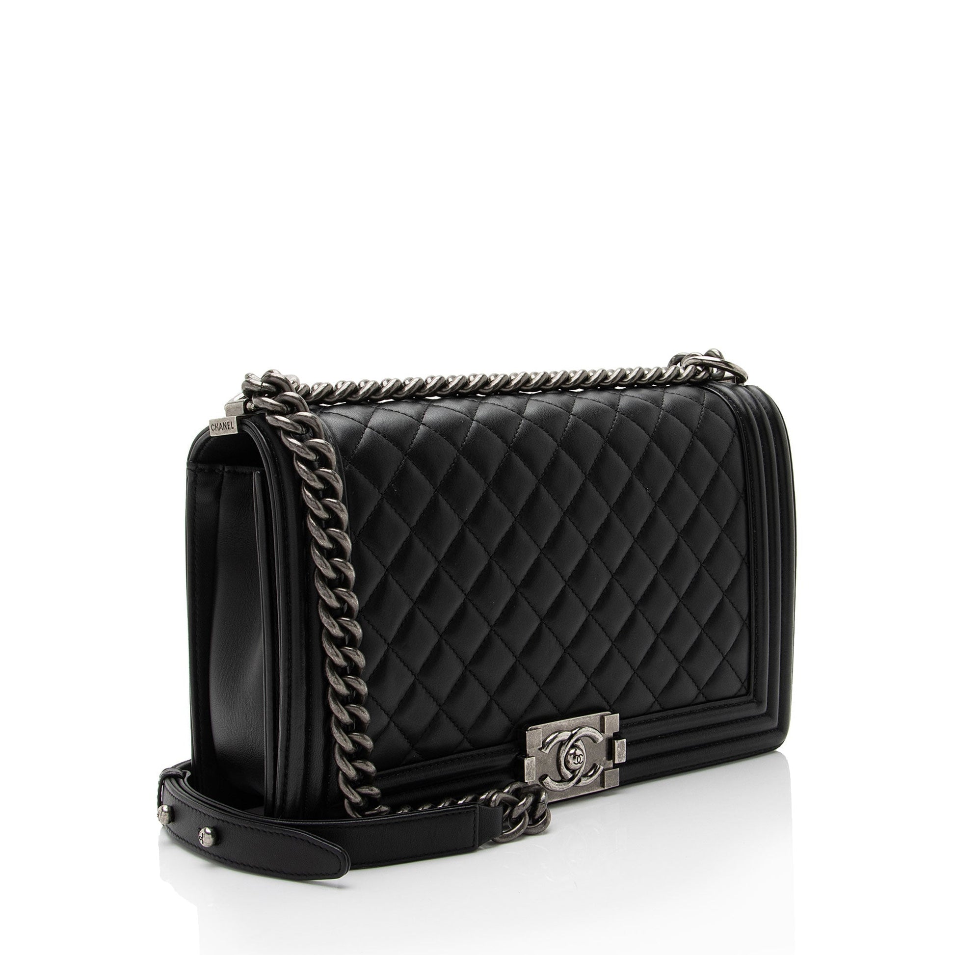 Chanel Lambskin New Boy Handbag