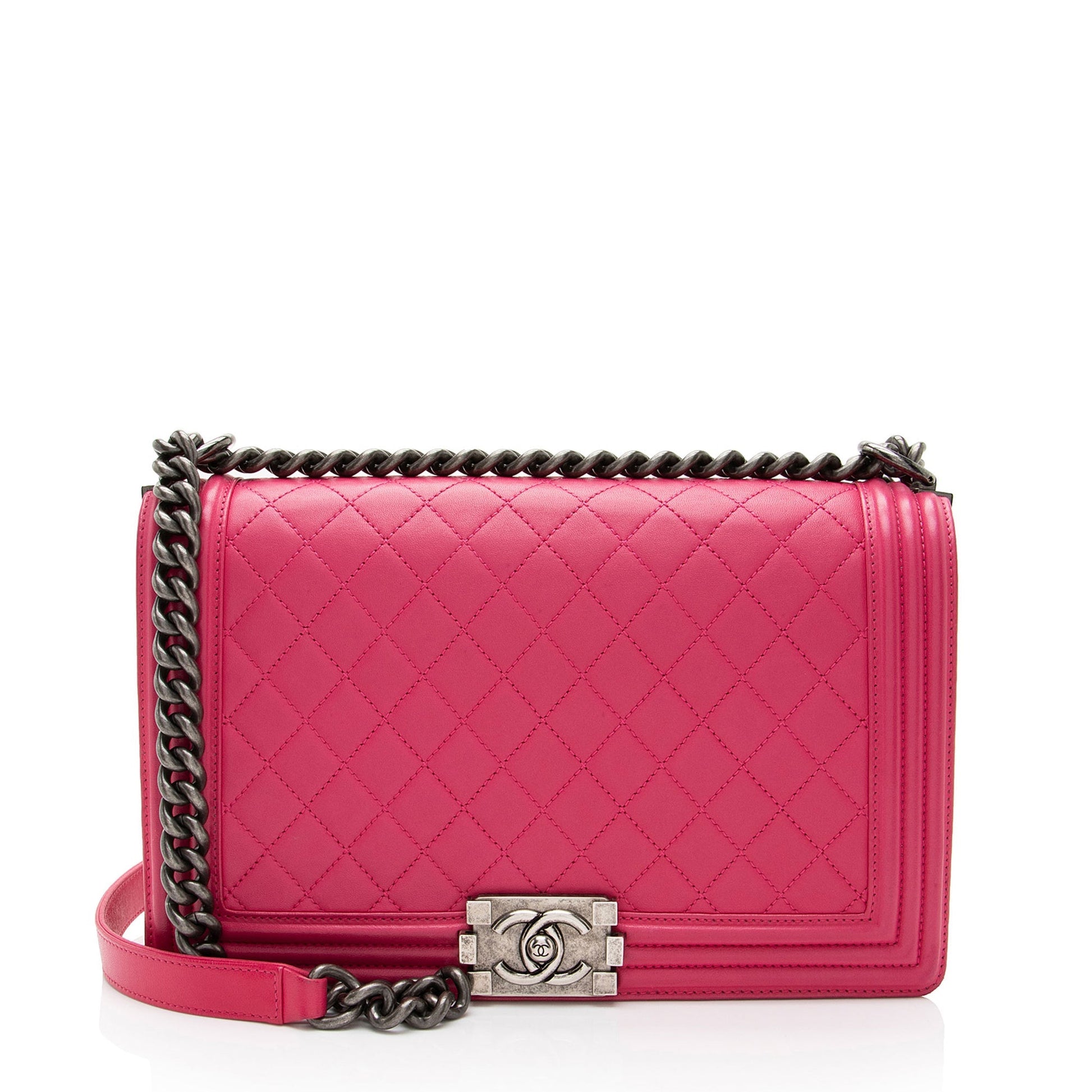 Chanel Lambskin New Boy Handbag