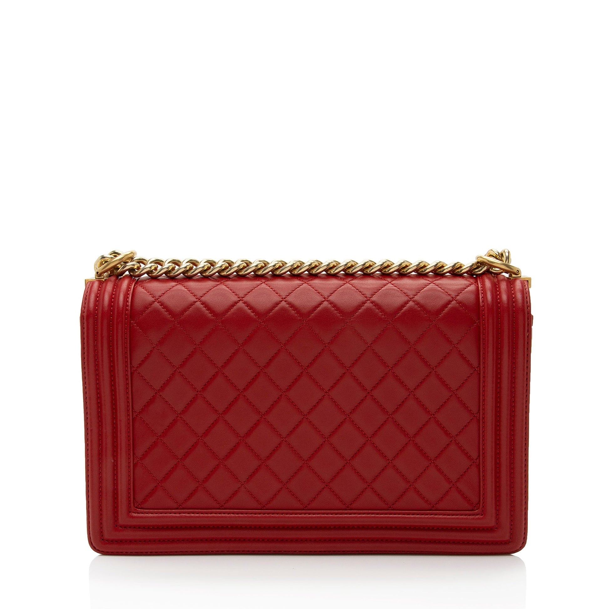 Chanel Lambskin New Boy Handbag Boy Bag