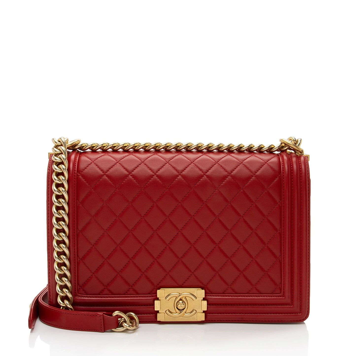 Chanel Lambskin New Boy Handbag Boy Bag