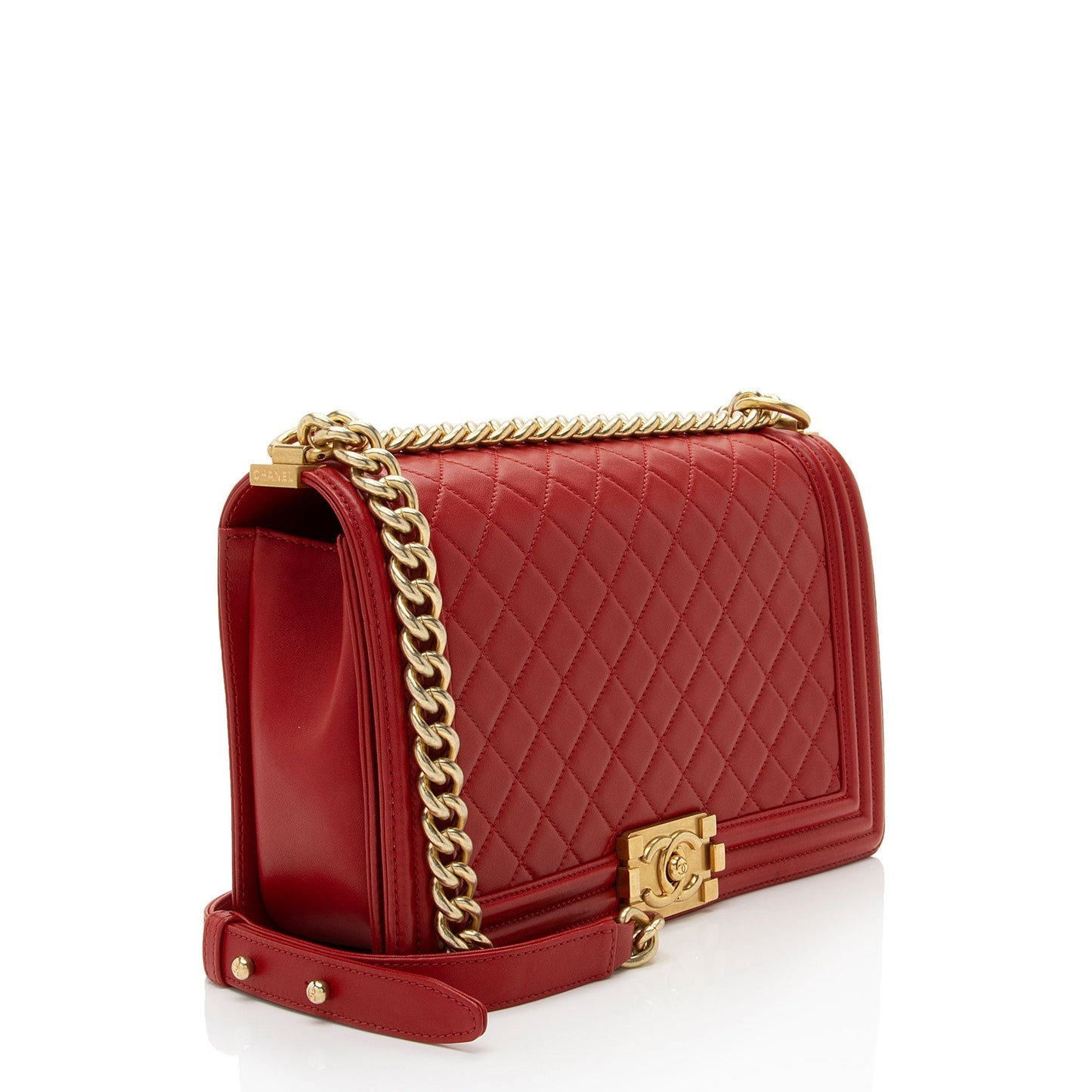 Chanel Lambskin New Boy Handbag Boy Bag