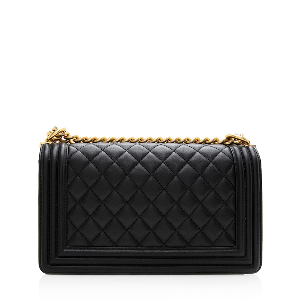 Chanel Lambskin Old Boy SHF Handbag