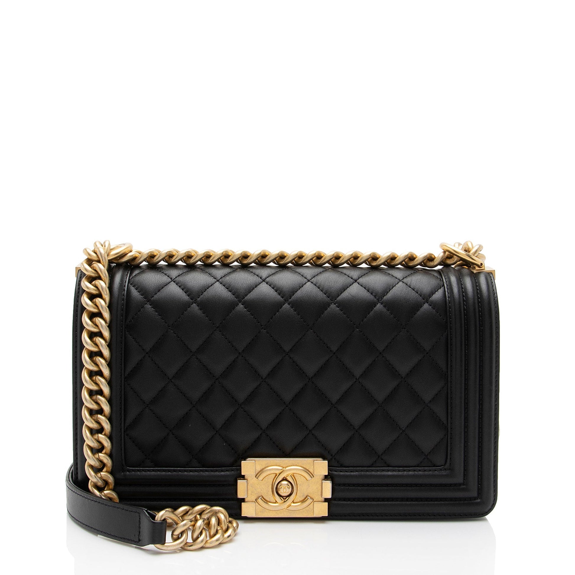 Chanel Lambskin Old Boy SHF-QJr6Pf Handbag
