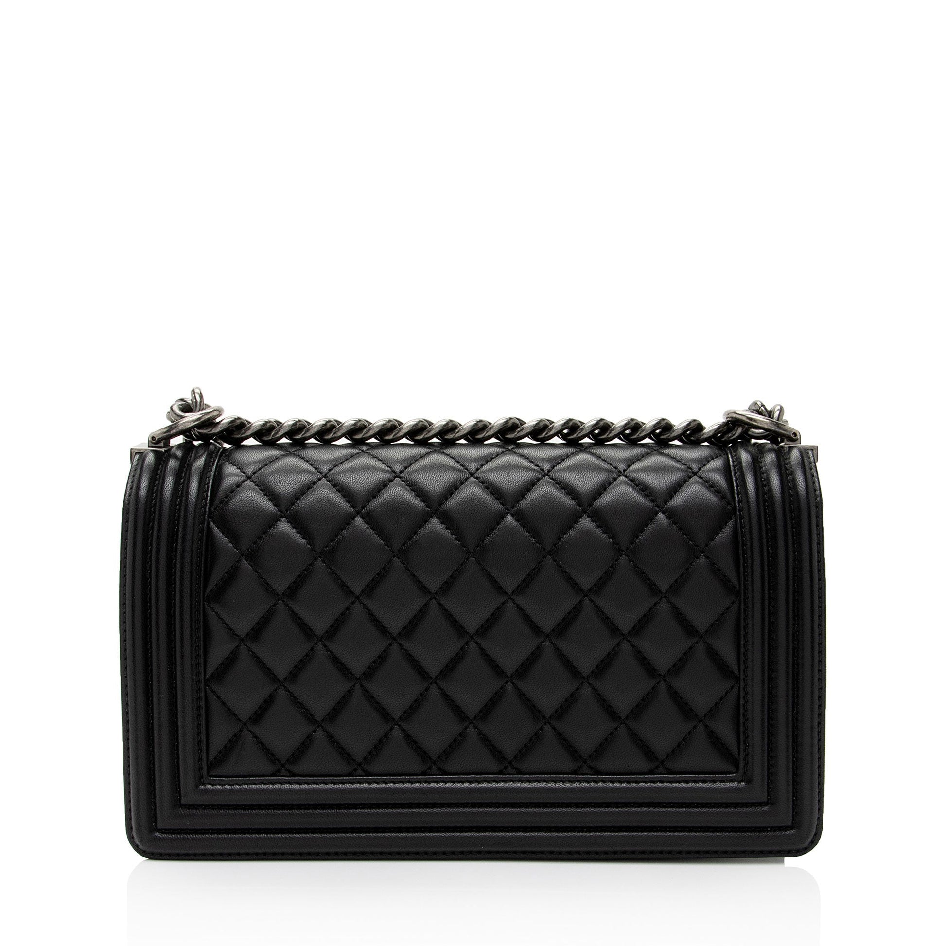 Chanel Lambskin Old Medium Boy Bag (SHF-hdtBBY)