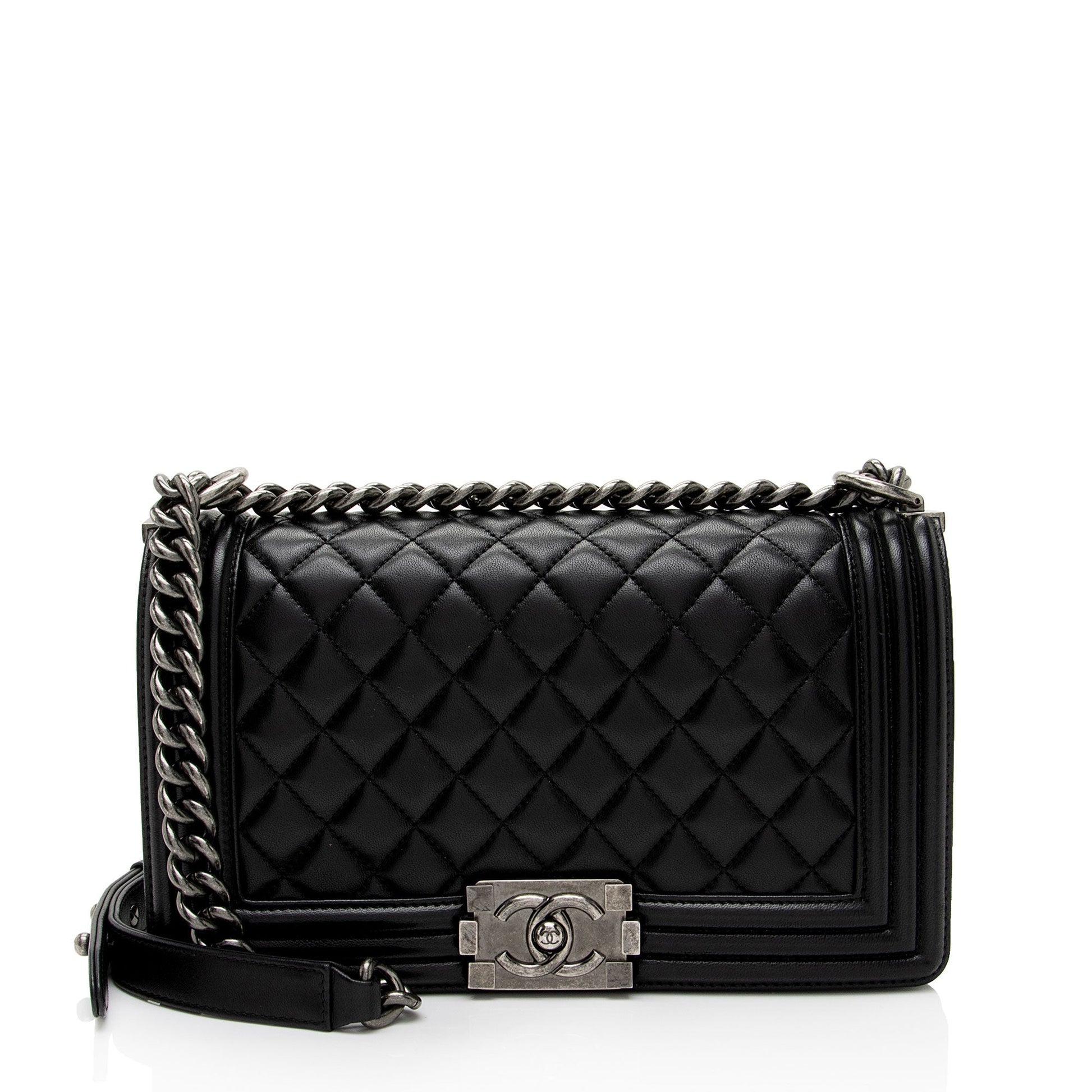 Chanel Lambskin Old Boy SHF-hdtBBY Handbag