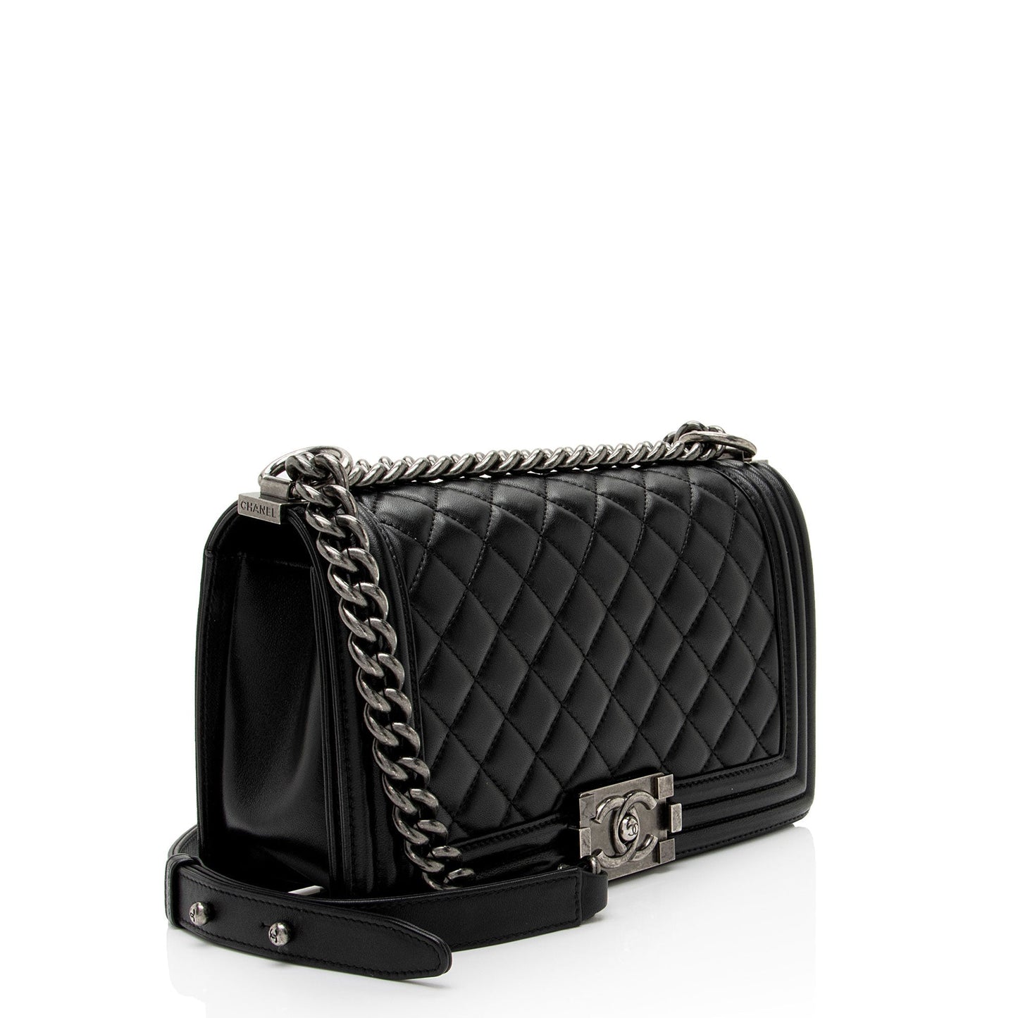 Chanel Lambskin Old Boy SHF-hdtBBY Handbag