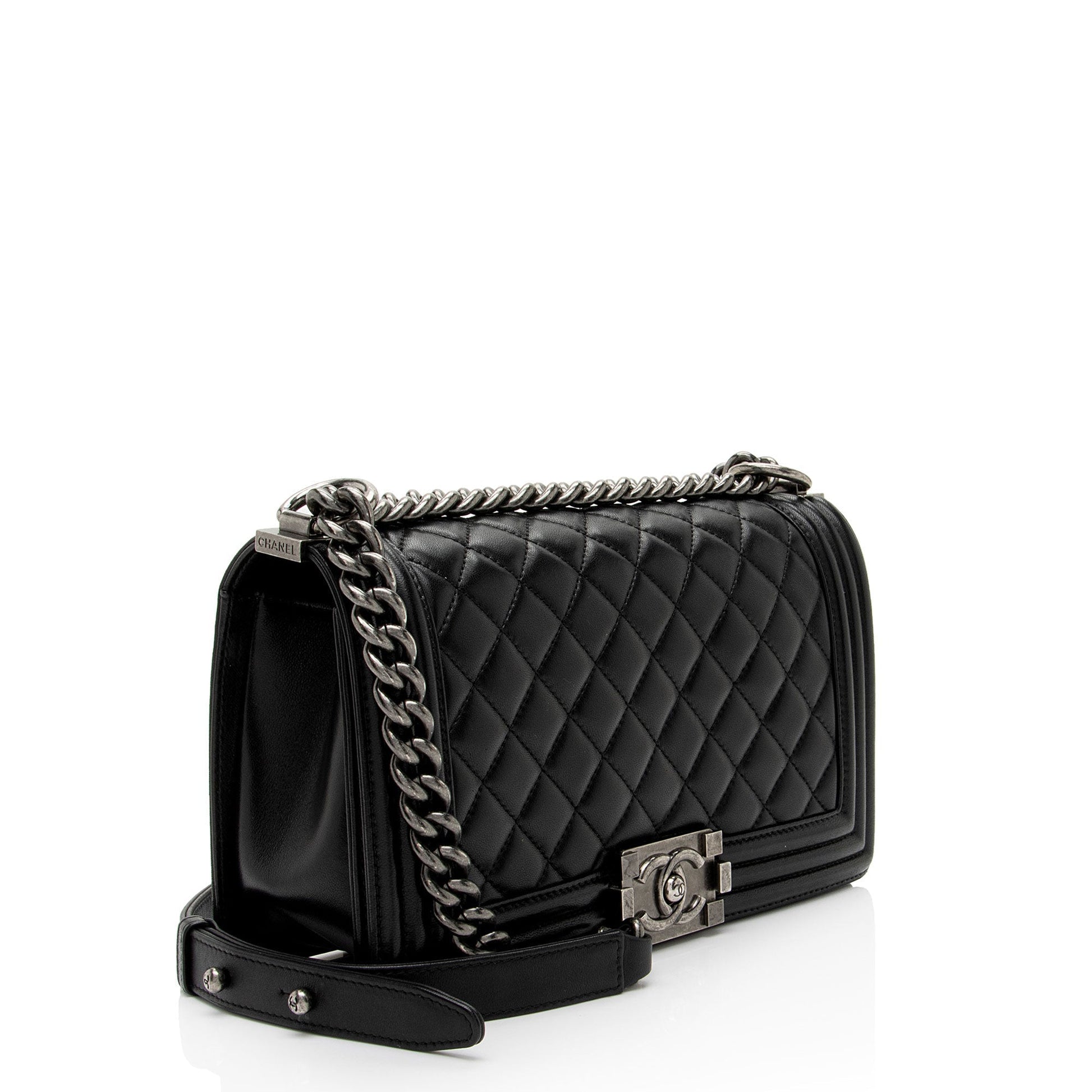 Chanel Lambskin Old Boy SHF-hdtBBY Handbag