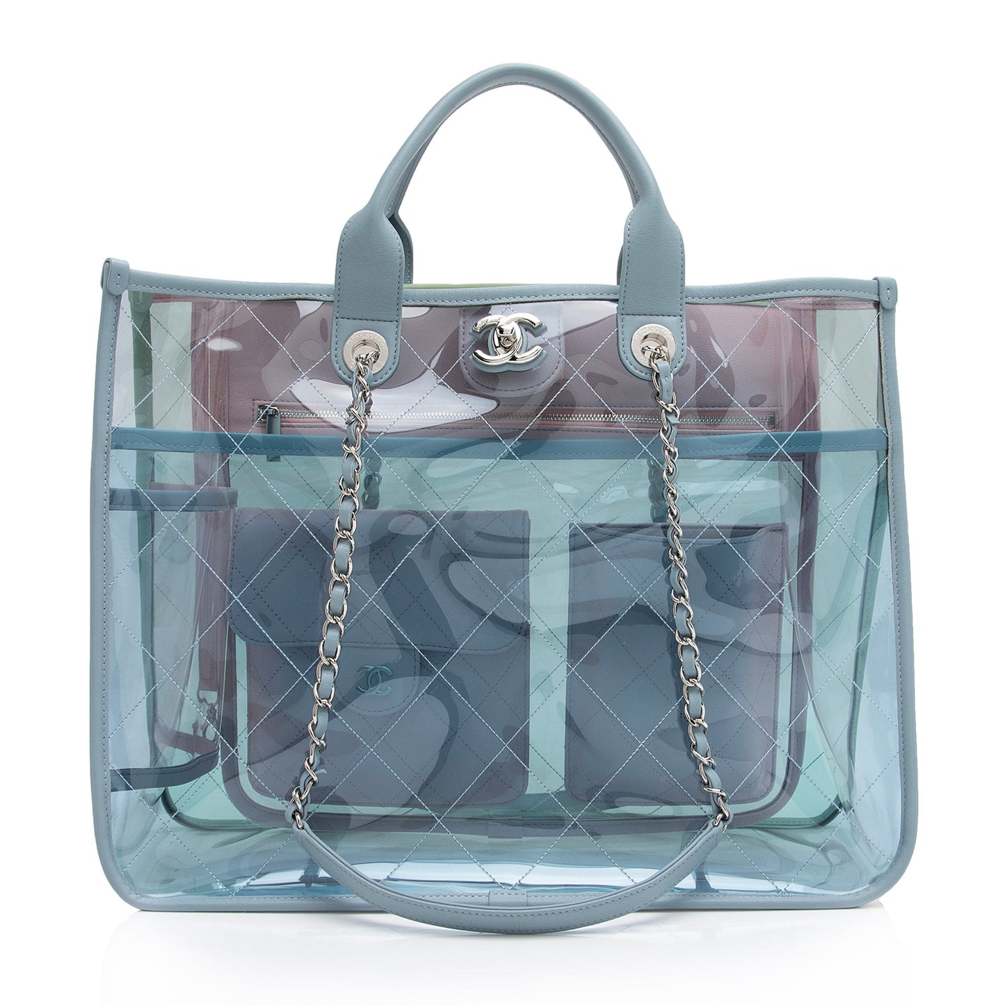 Chanel Lambskin PVC Coco Splash SHF-y19ZqH Tote Bag