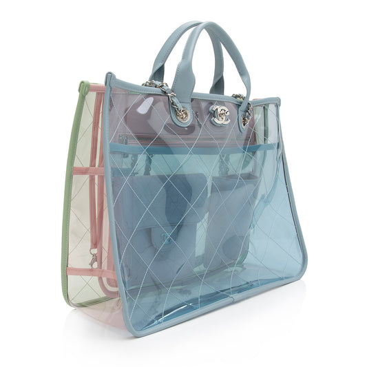 Chanel Lambskin PVC Coco Splash SHF-y19ZqH Tote Bag
