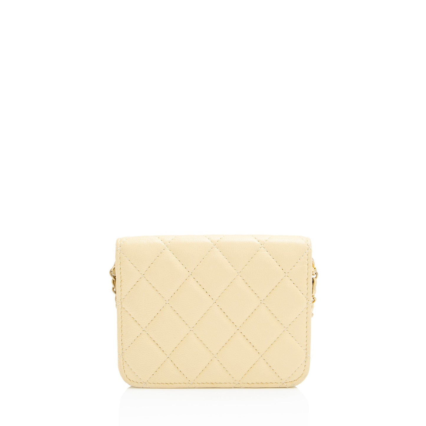 Chanel Lambskin Pearl Crush Clutch Bag