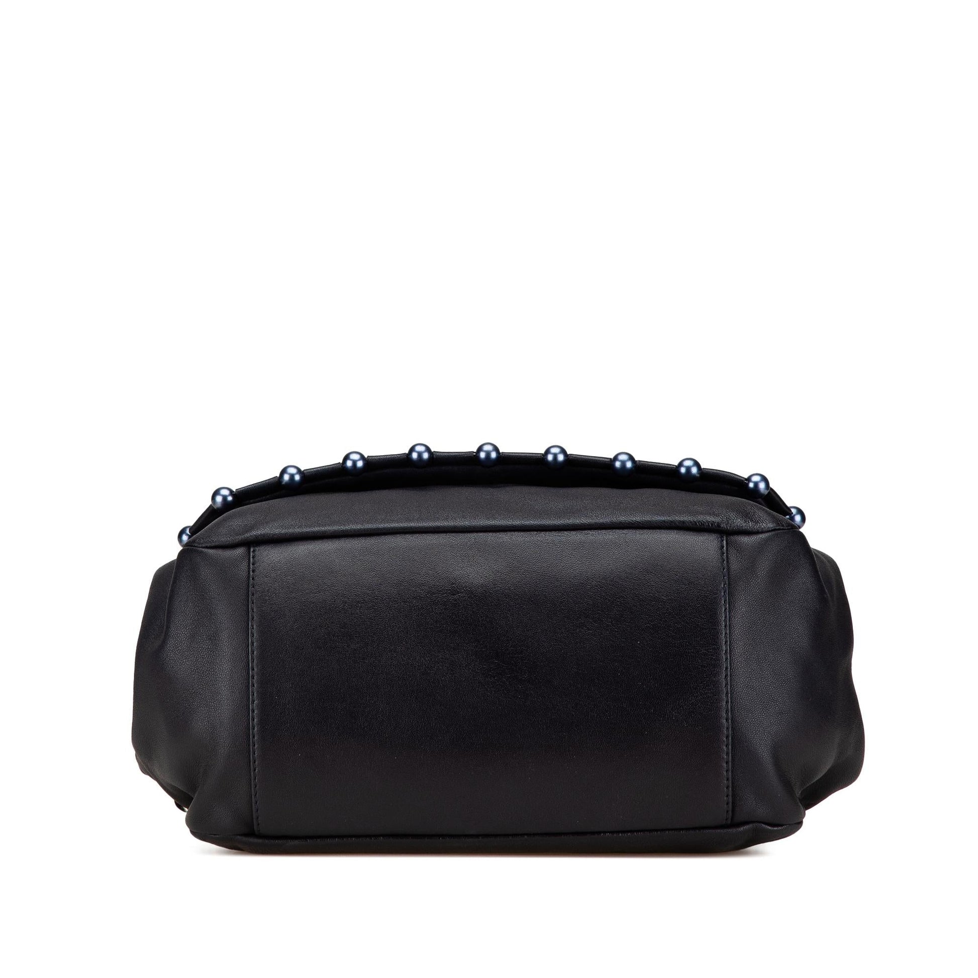 Chanel Lambskin Pearl Obsession Flap Handbag