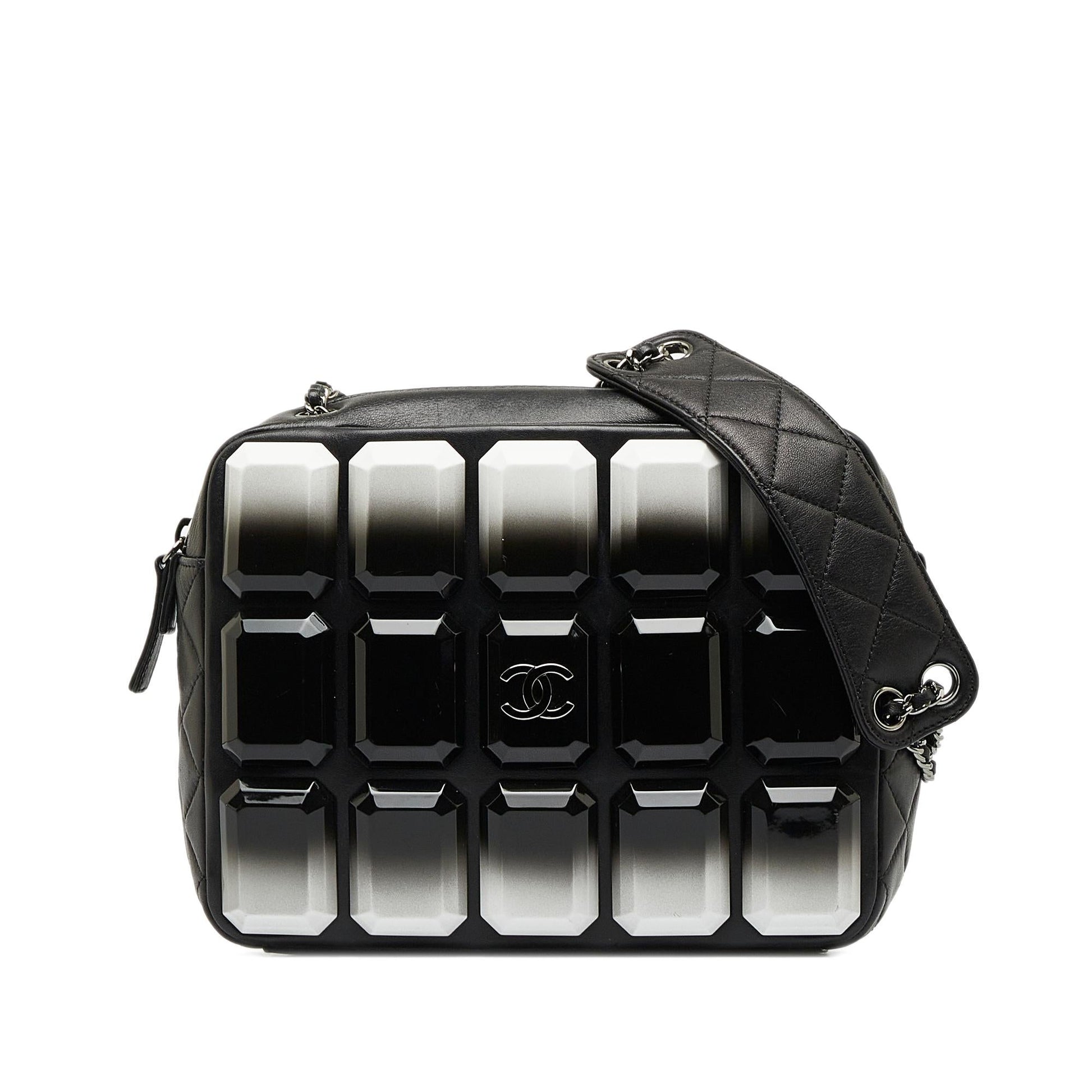 Chanel Lambskin Plexiglass Evening Art Camera SHG-9R3P43 Crossbody Bag
