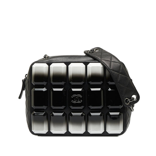 Chanel Lambskin Plexiglass Evening Art Camera SHG-9R3P43 Crossbody Bag