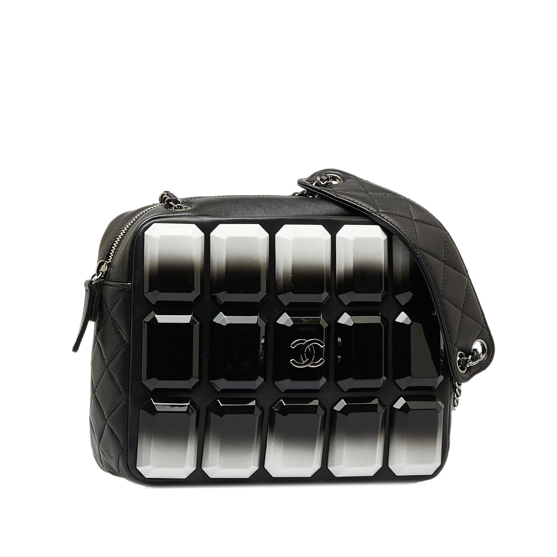 Chanel Lambskin Plexiglass Evening Art Camera SHG-9R3P43 Crossbody Bag