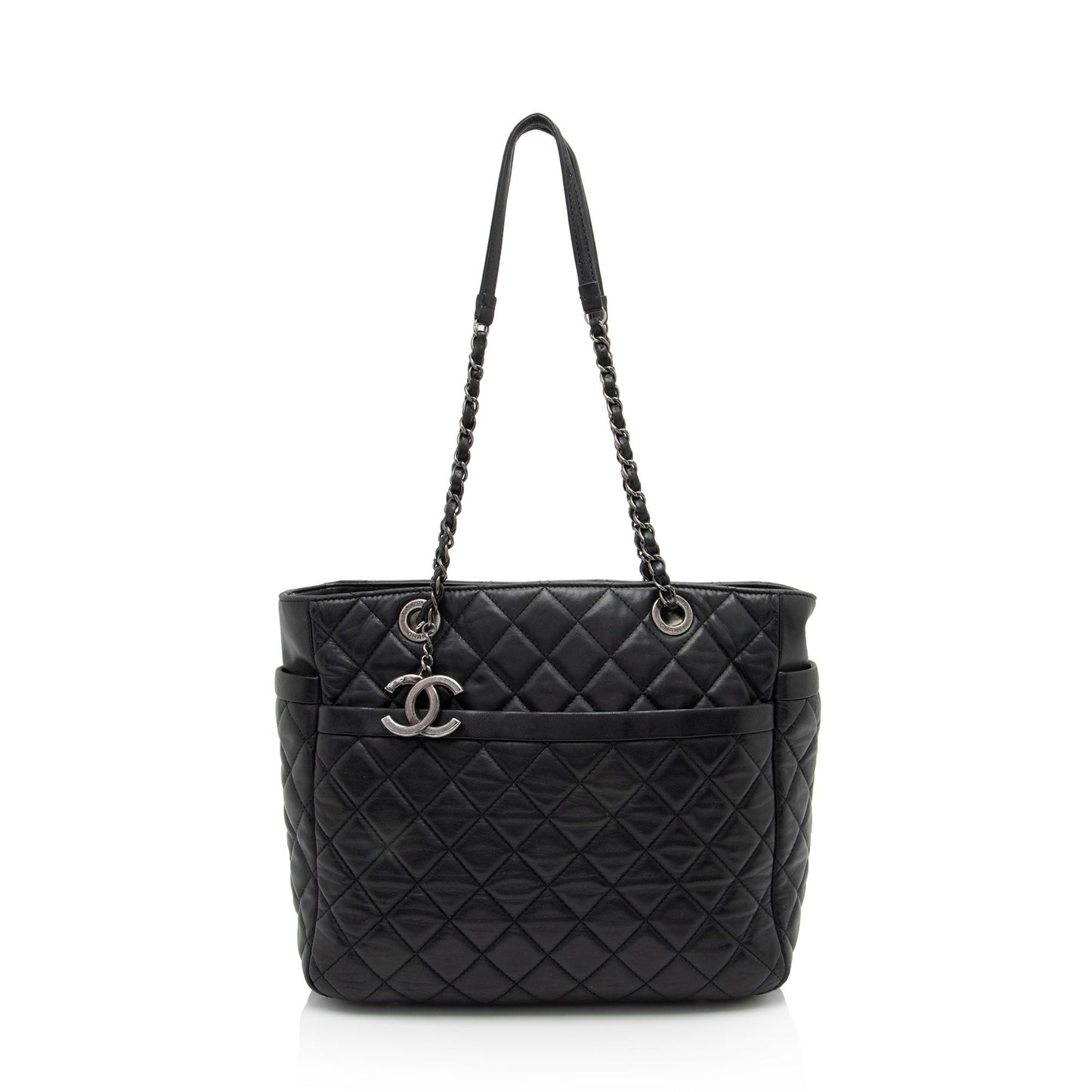 Chanel Lambskin Pocket Shopper SHF-S3BN0B Tote Bag