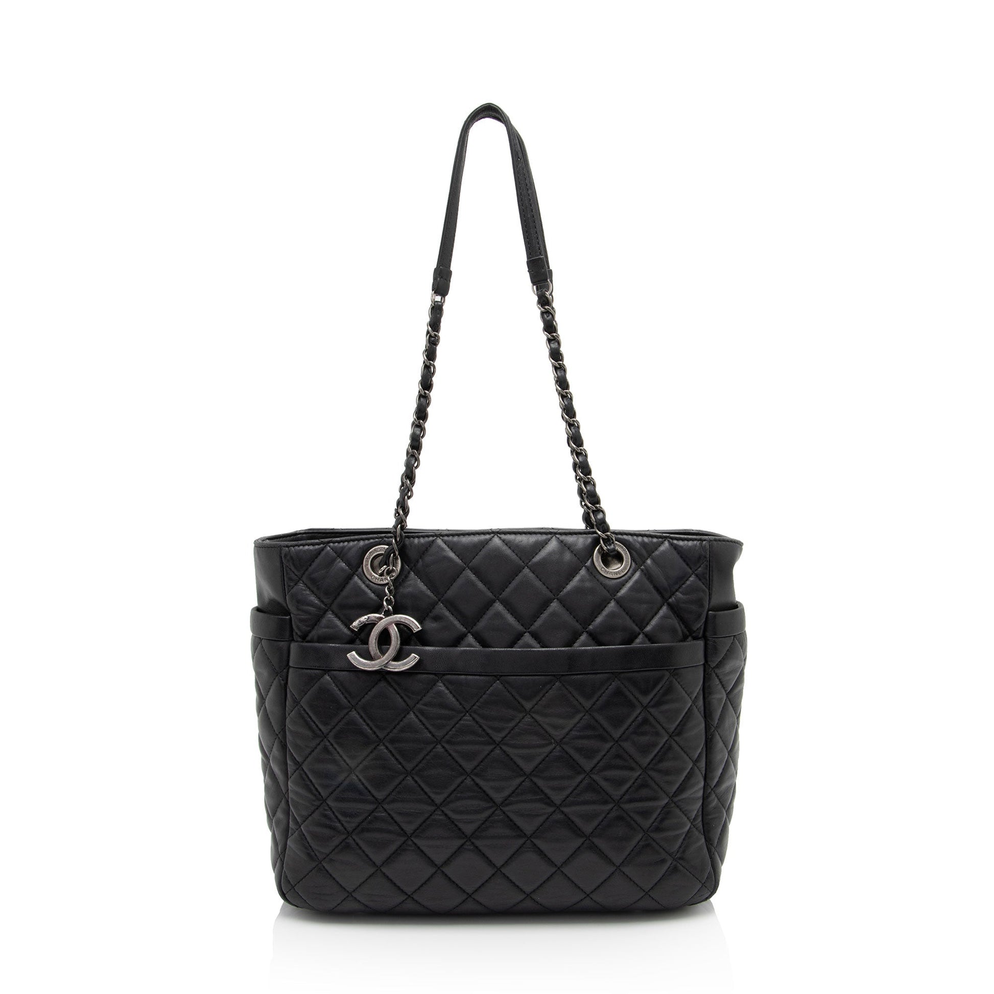 Chanel Lambskin Pocket Shopper SHF-S3BN0B Tote Bag