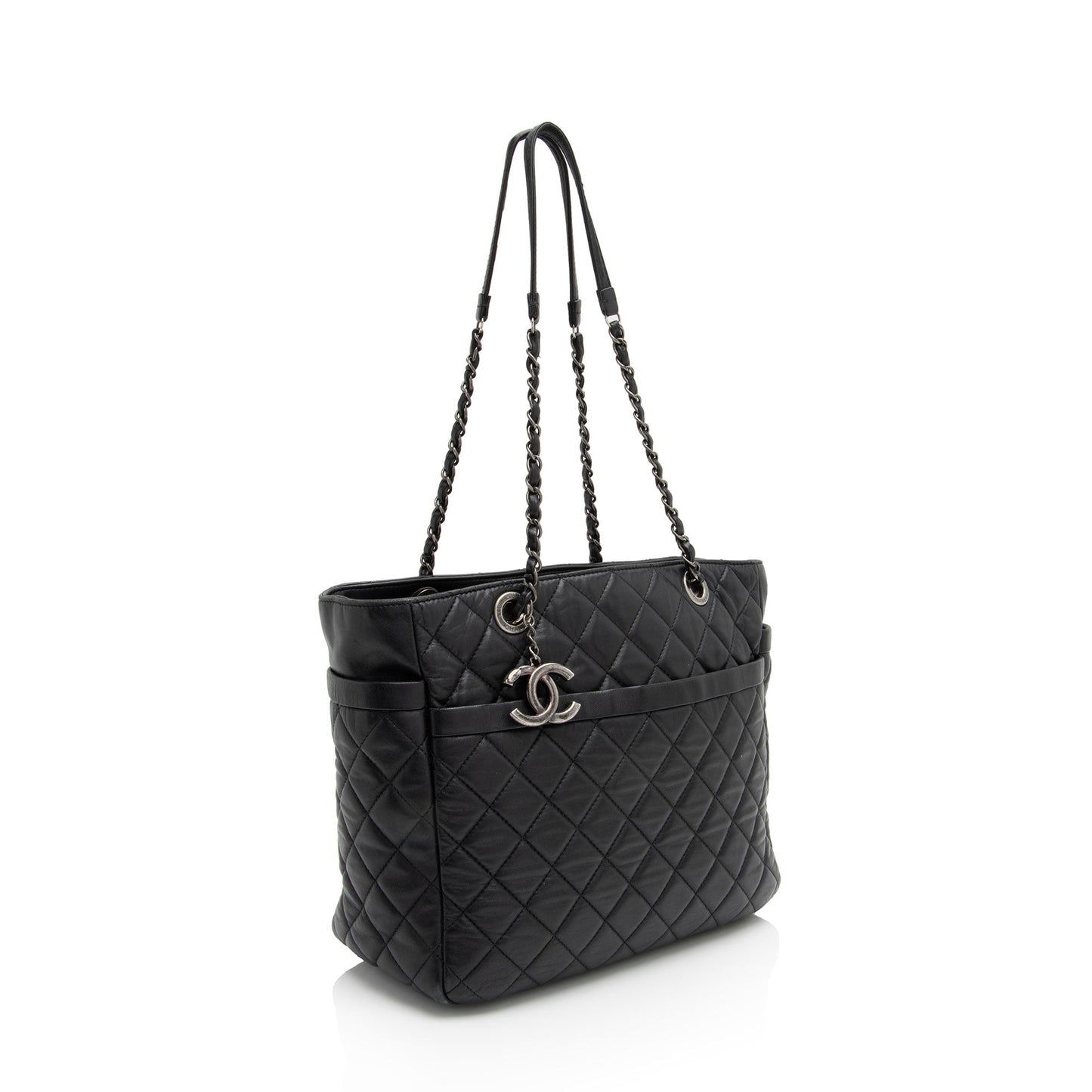 Chanel Lambskin Pocket Shopper SHF-S3BN0B Tote Bag