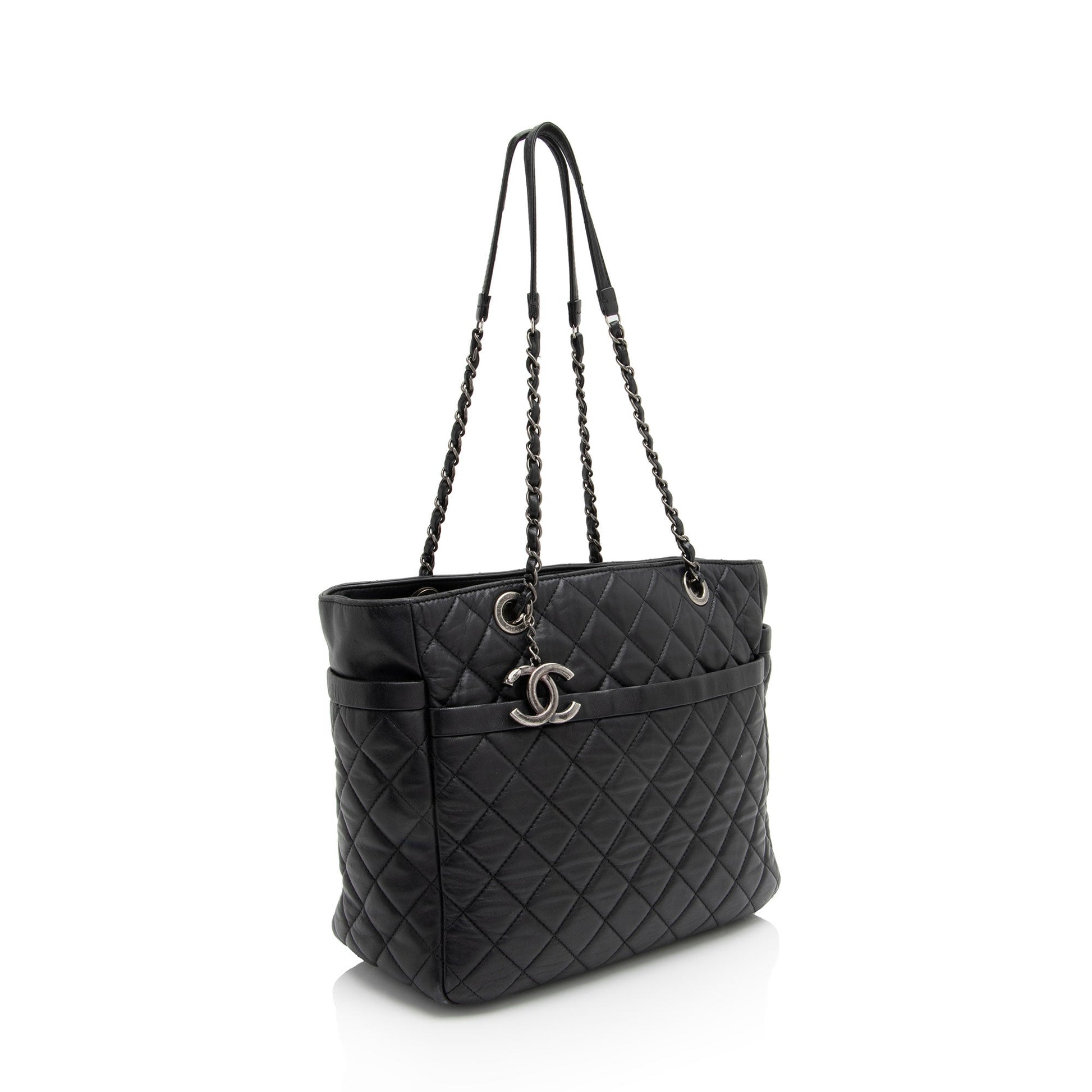 Chanel Lambskin Pocket Shopper Tote (SHF-S3BN0B)