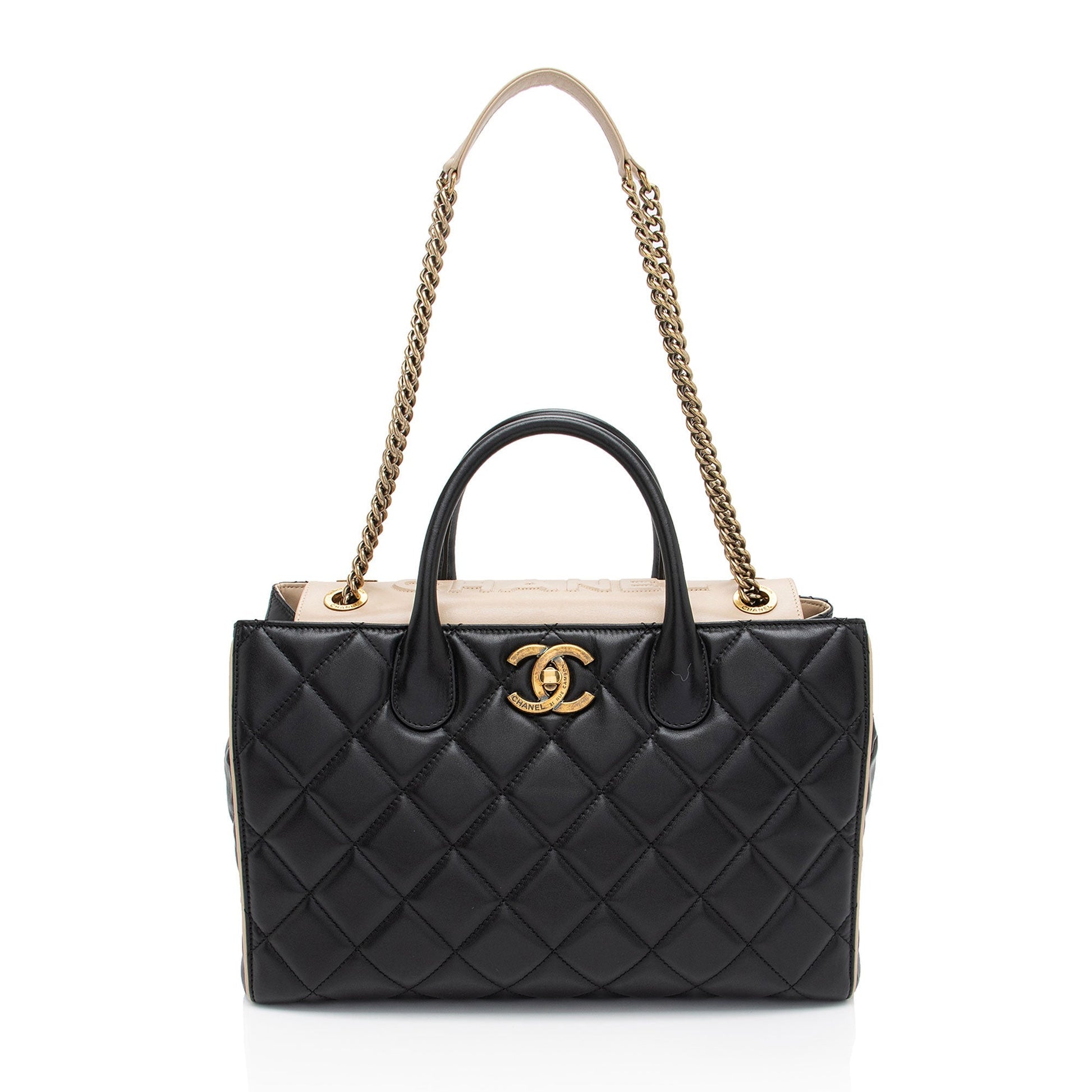 Chanel Lambskin Portobello SHF-Drtxbt Small Tote Bag