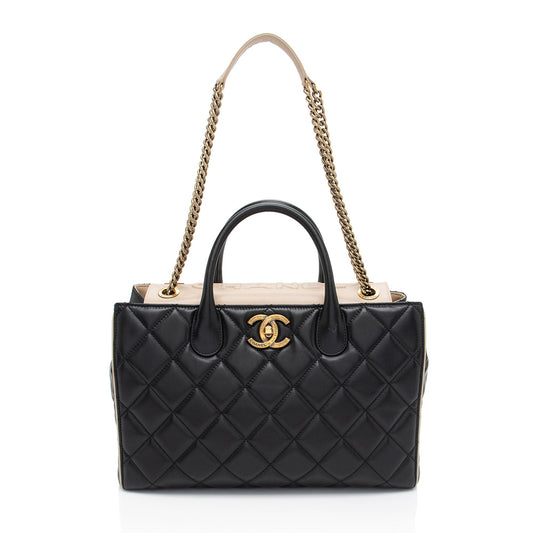 Chanel Lambskin Portobello SHF-Drtxbt Small Tote Bag