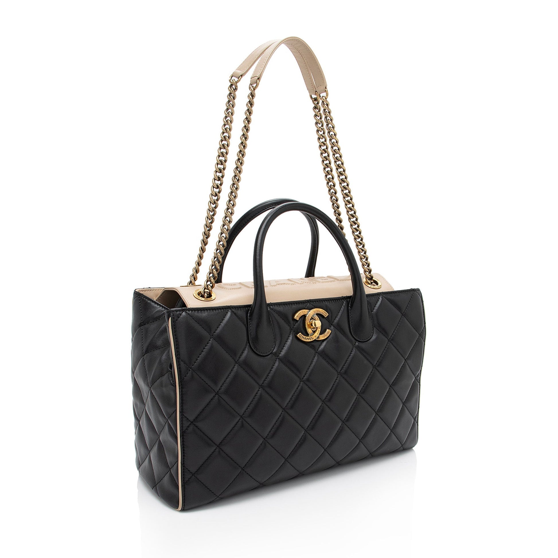 Chanel Lambskin Portobello SHF-Drtxbt Small Tote Bag