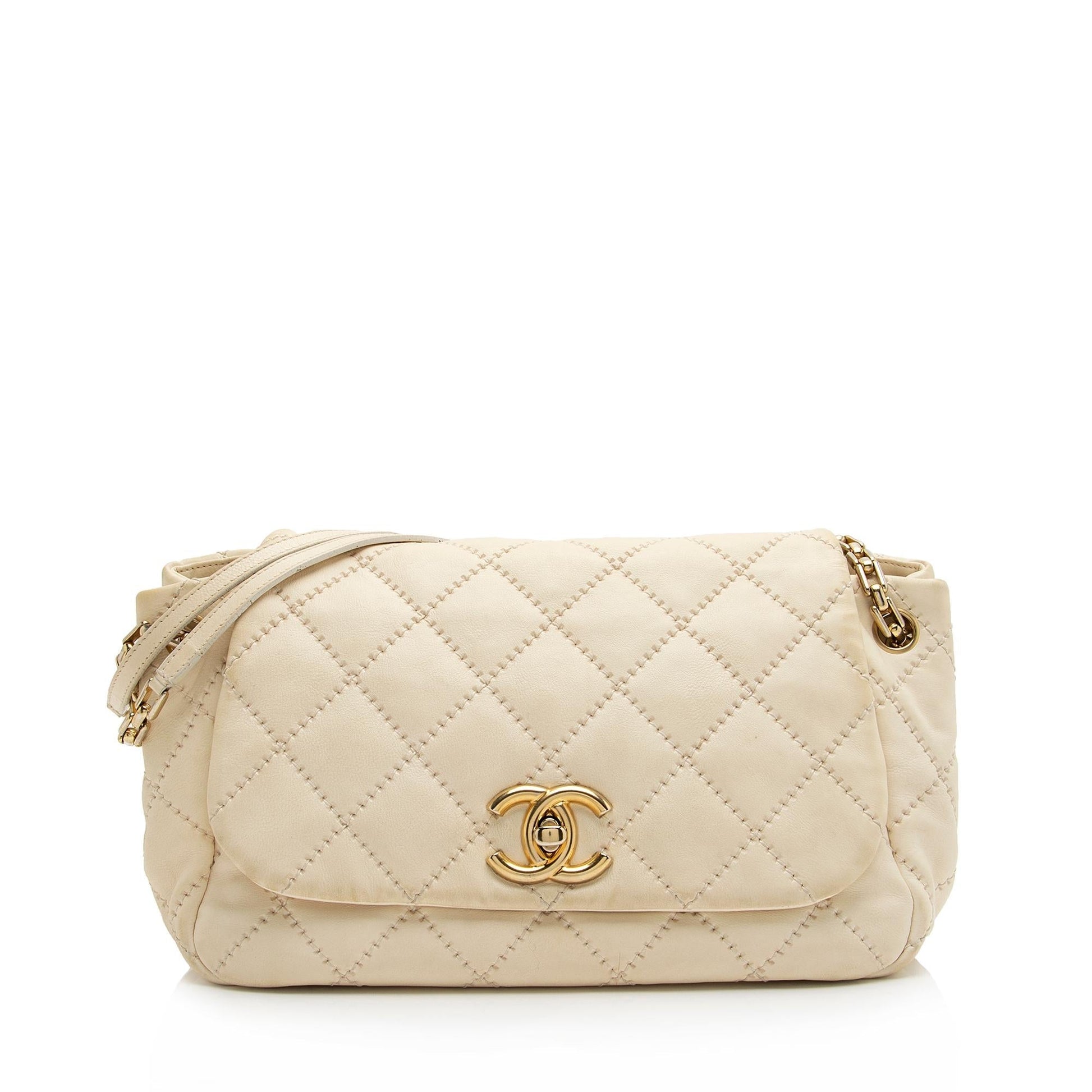 Chanel Lambskin Retro Accordion Flap SHF Shoulder Bag