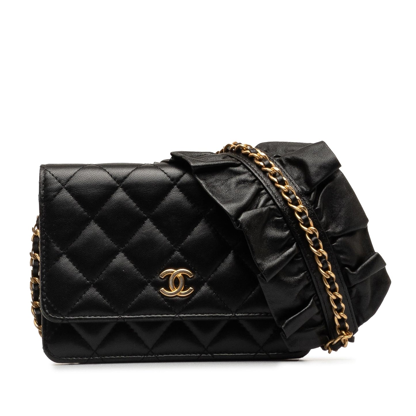 Chanel Lambskin Romance On Wallet Case
