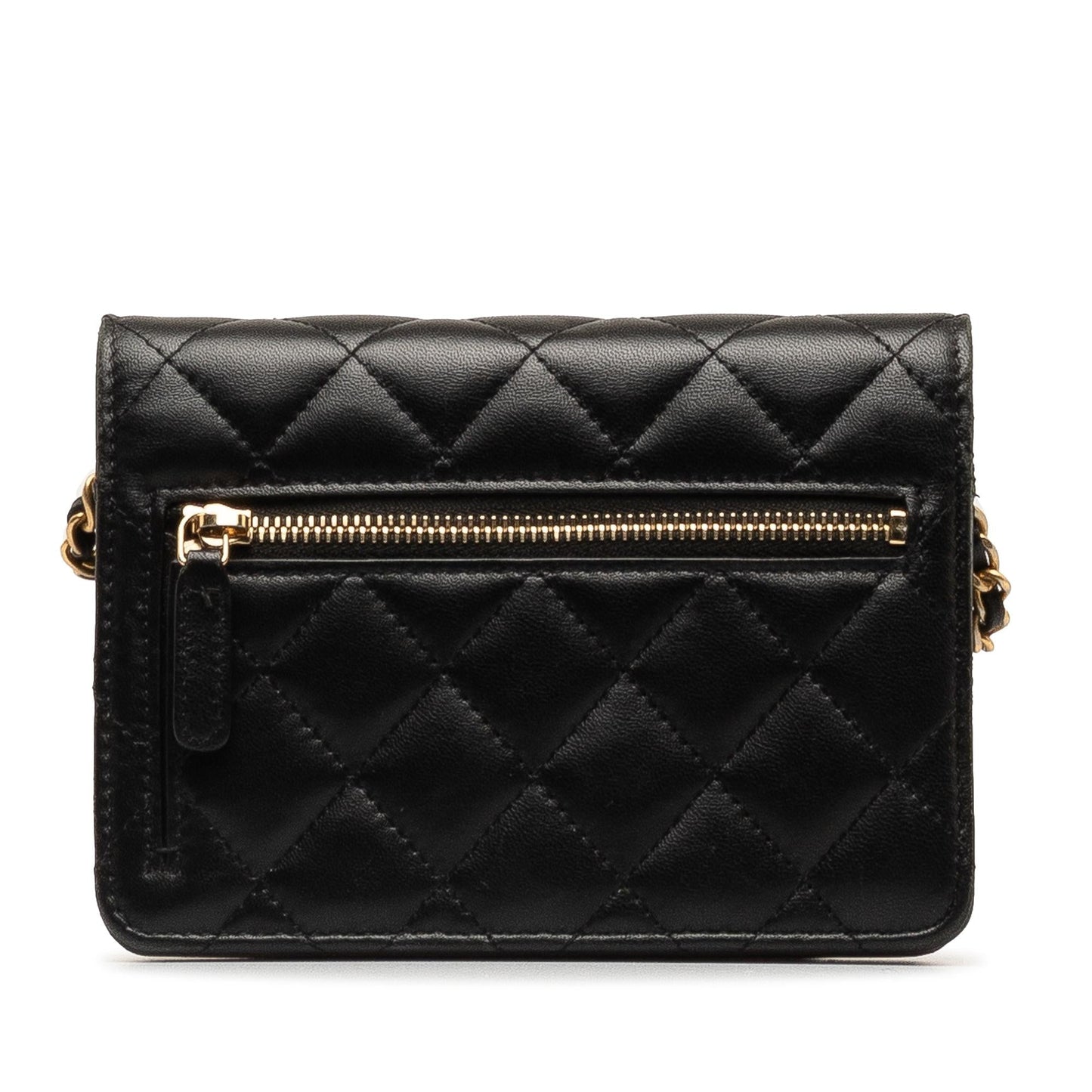Chanel Lambskin Romance On Wallet Case Chain 1