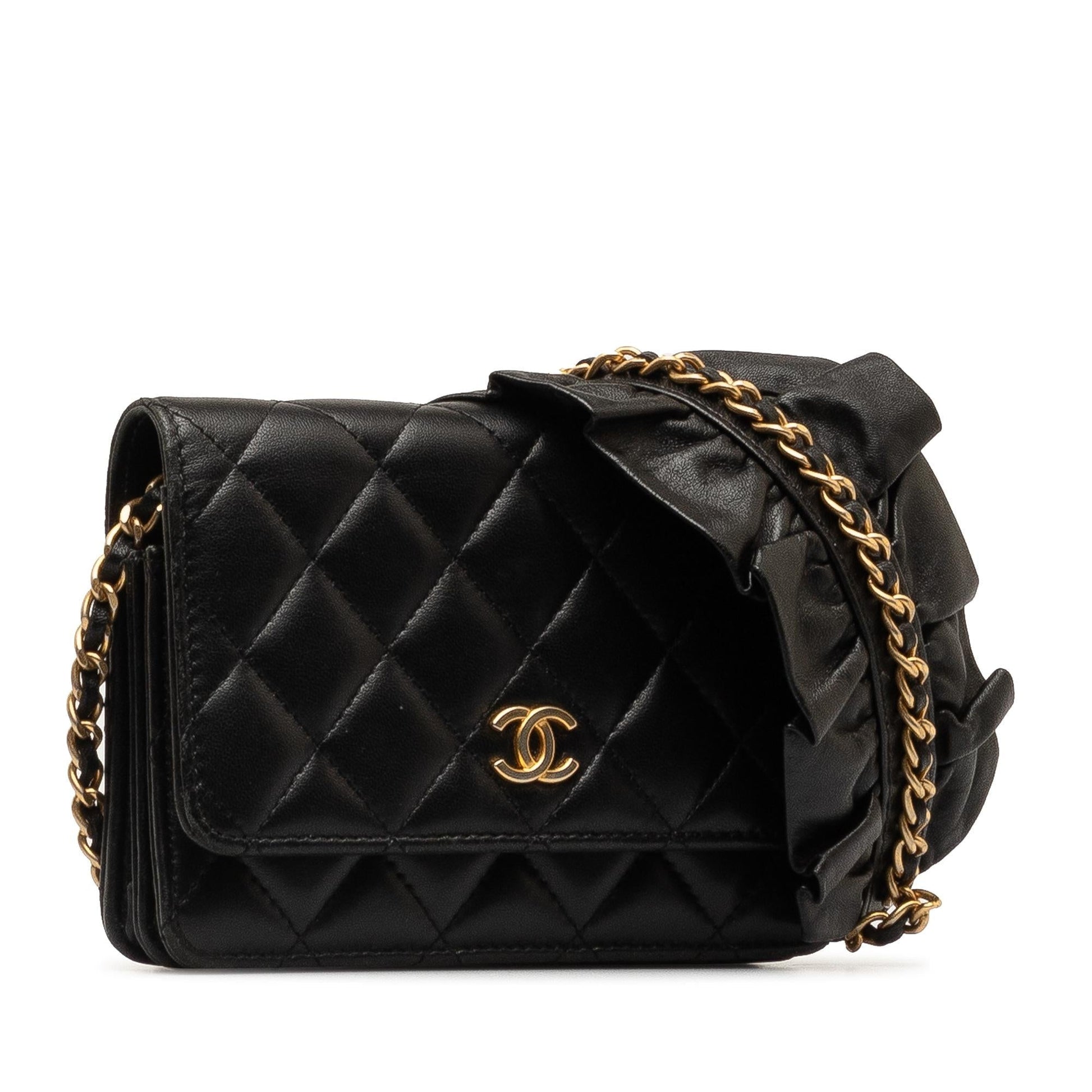 Chanel Lambskin Romance On Wallet Case Chain 1