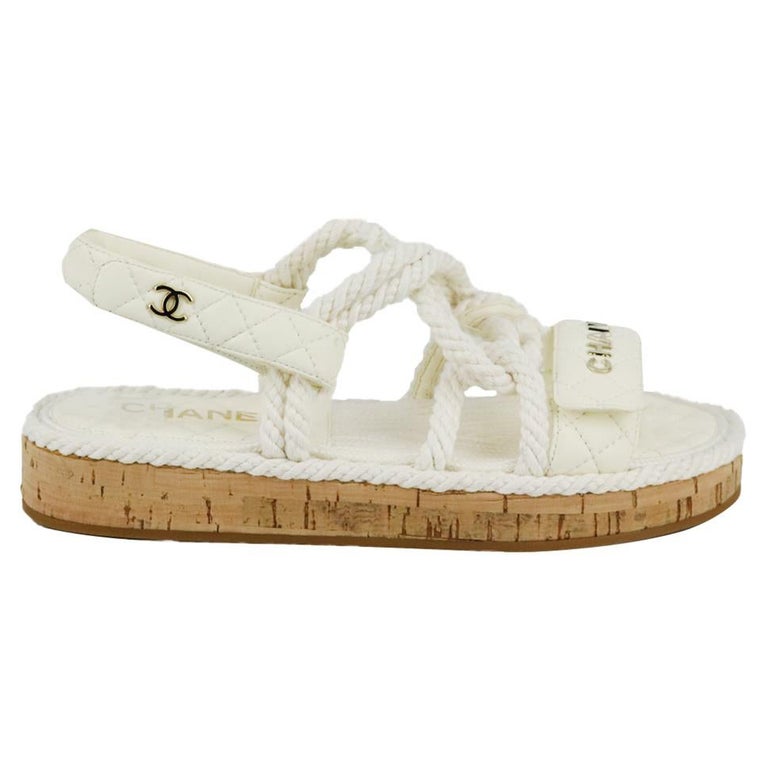 Chanel Espadrille Rope Sandals for Women