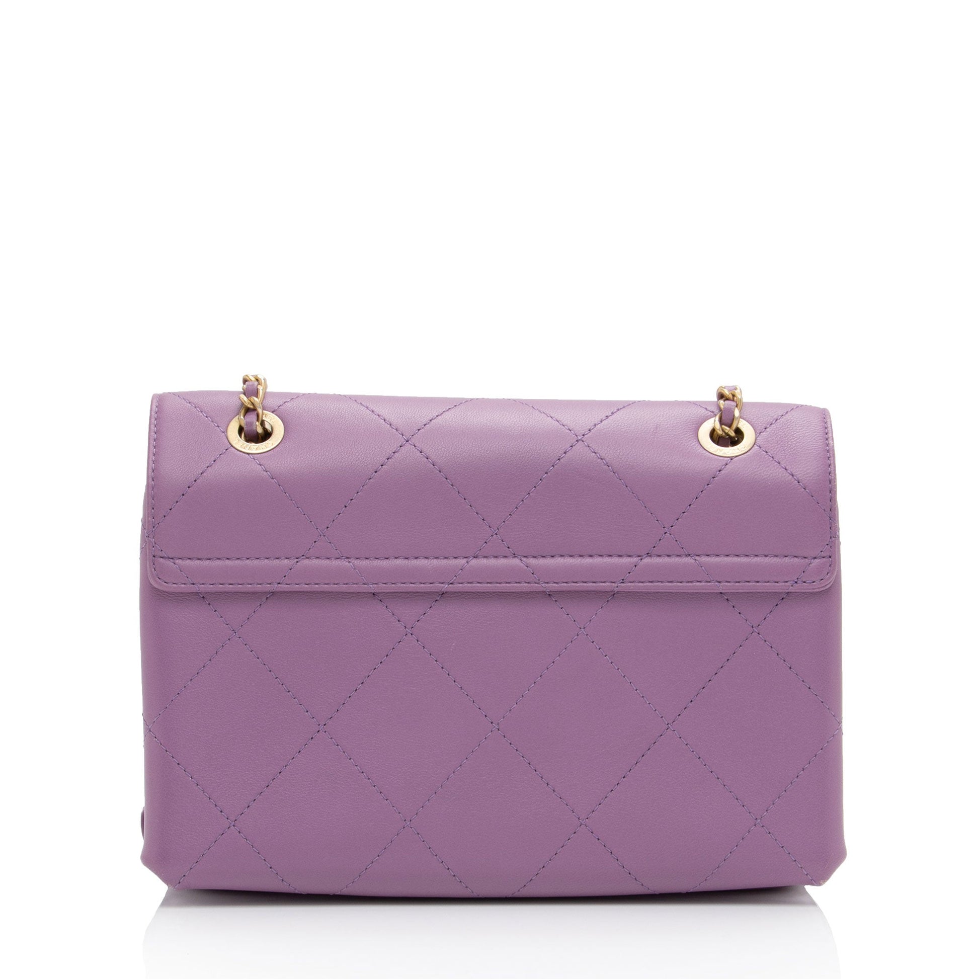 Chanel Lambskin Sleek & Chic Flap SHF-UMzeA2 Small Shoulder Bag