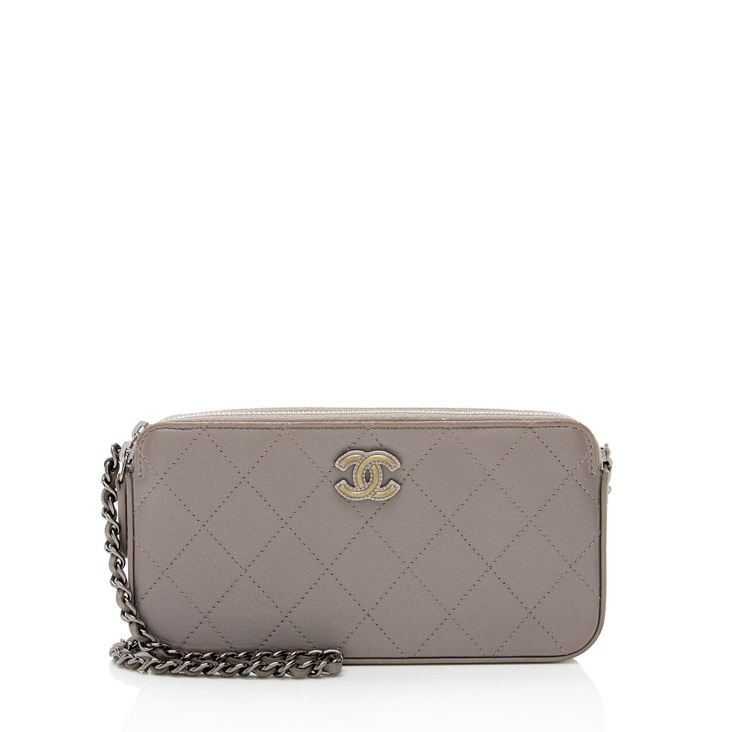 Chanel Lambskin SHF-b6lVXI Small Clutch Bag
