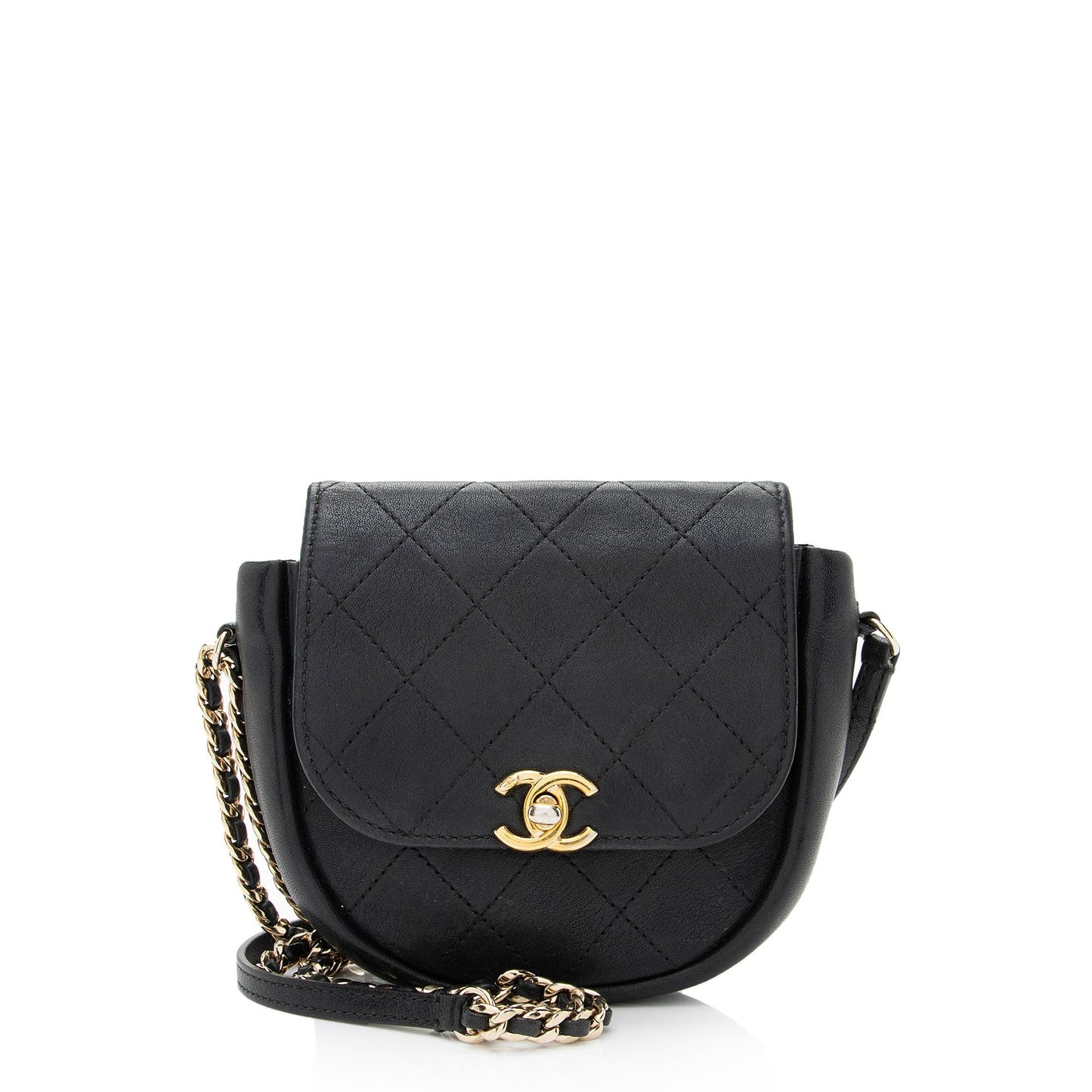 Chanel Lambskin Flap Messenger SHF-YRxjuM Small Messenger Bag
