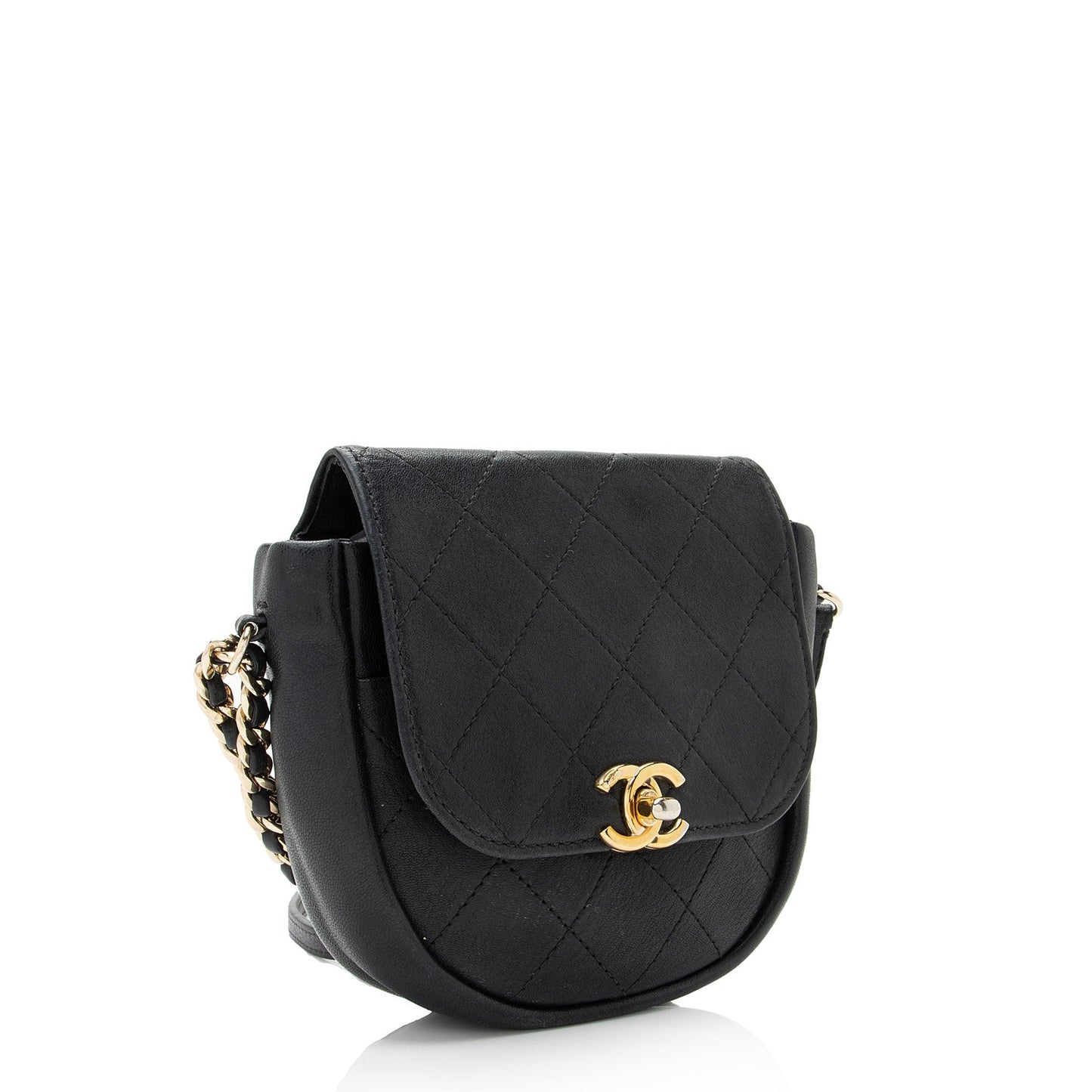 Chanel Lambskin Flap Messenger SHF-YRxjuM Small Messenger Bag