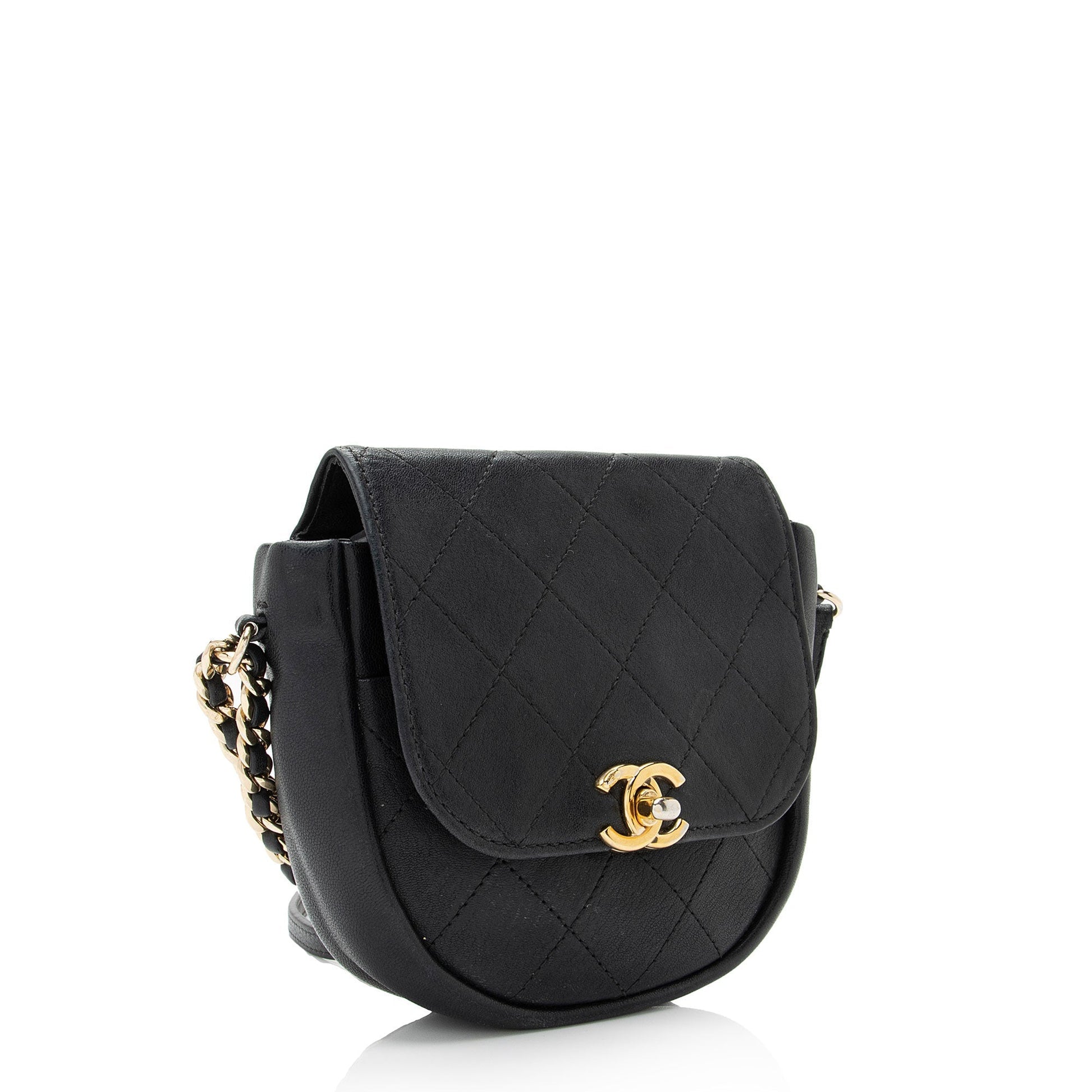 Chanel Lambskin Flap Messenger SHF-YRxjuM Small Messenger Bag
