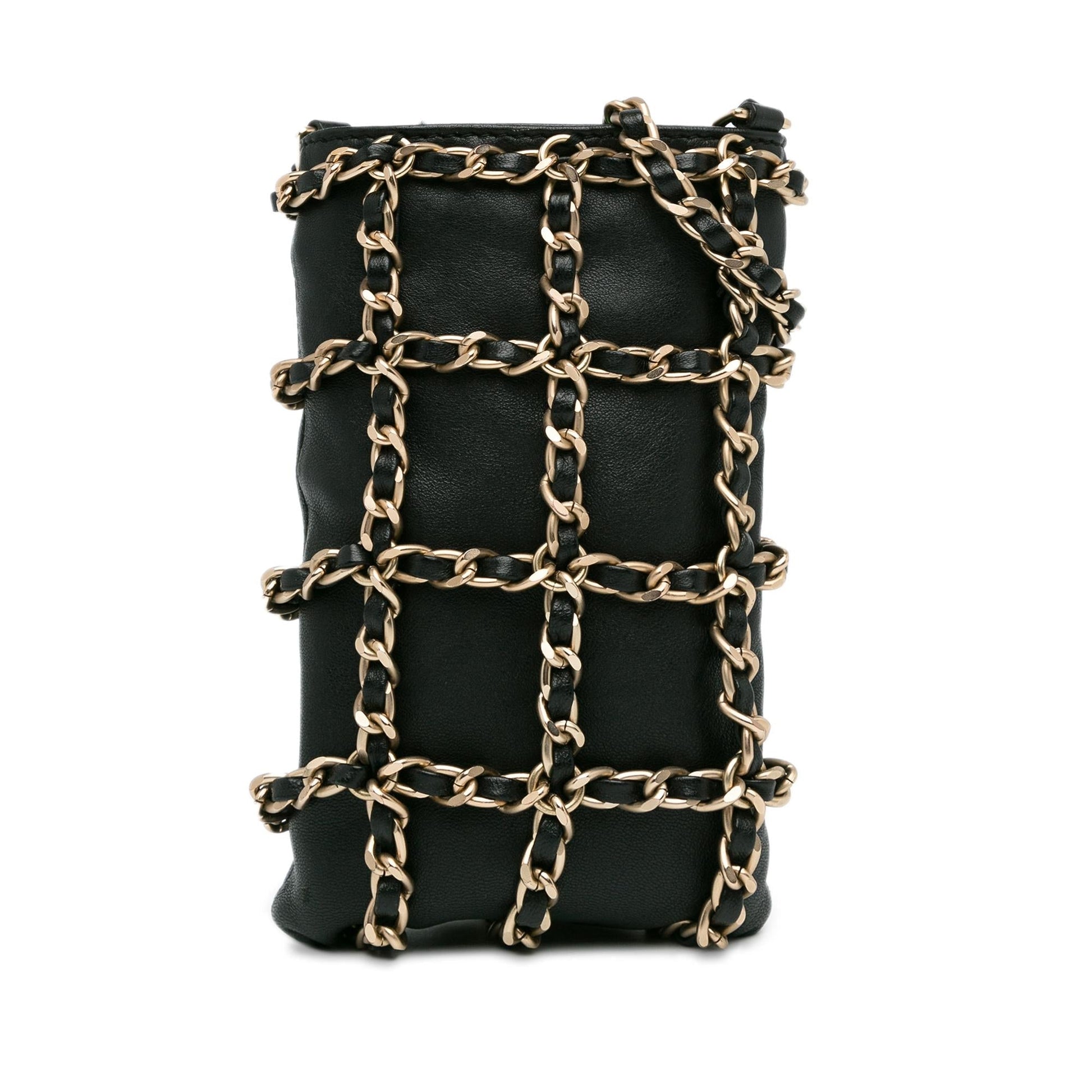 Chanel Lambskin Tech Me Out Clutch Bag