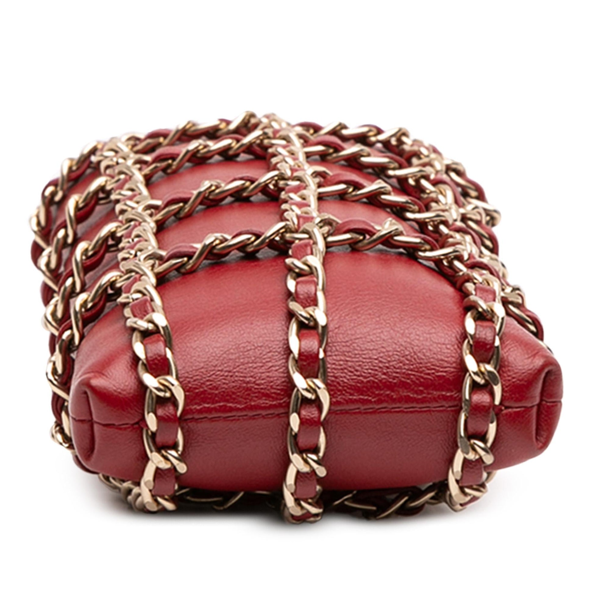 Chanel Lambskin Tech Me Out Clutch Bag Chain 2