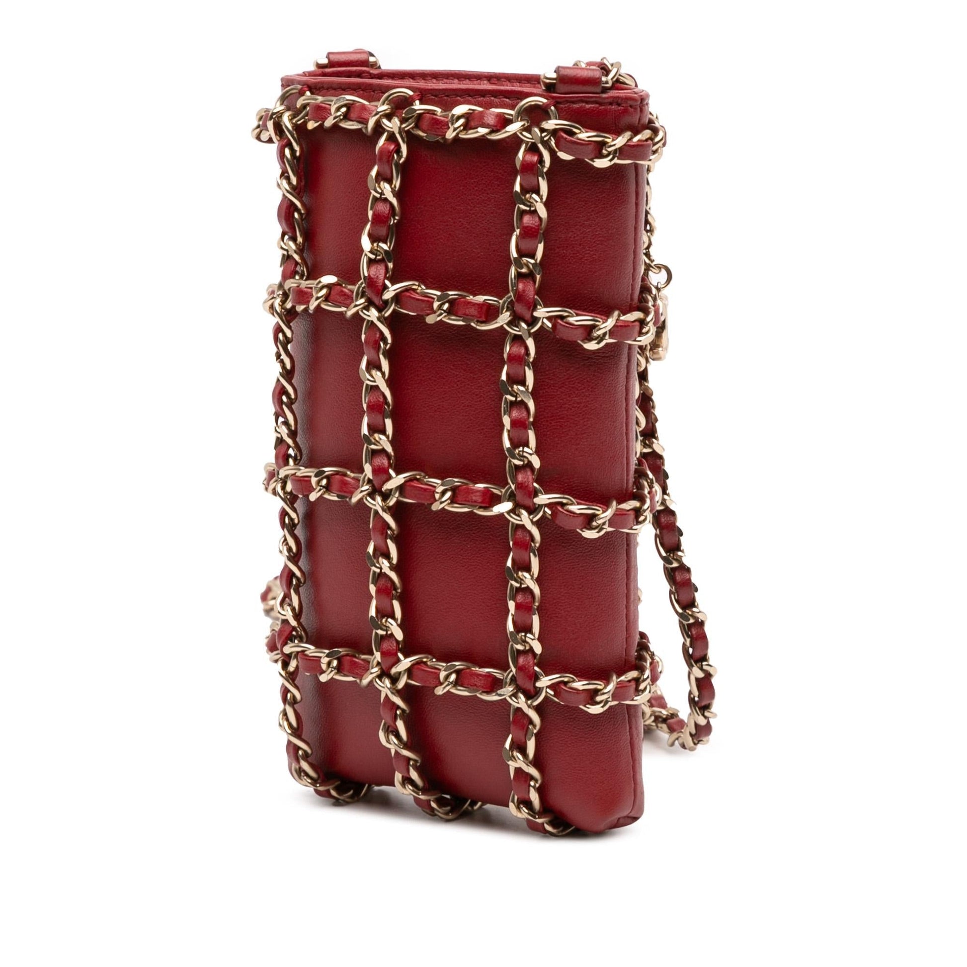 Chanel Lambskin Tech Me Out Clutch Bag Chain 2
