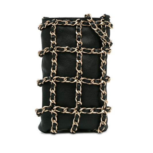 Chanel Lambskin Tech Me Out Clutch Bag Chain 3