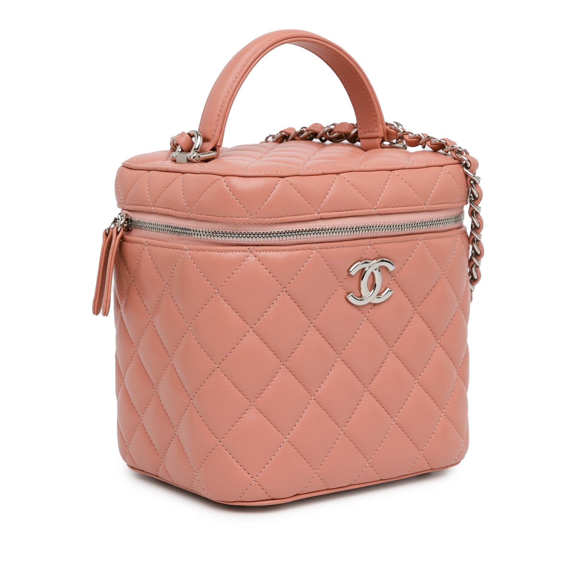Chanel Lambskin Top Handle Vanity SHG-K2wZoF Handbag