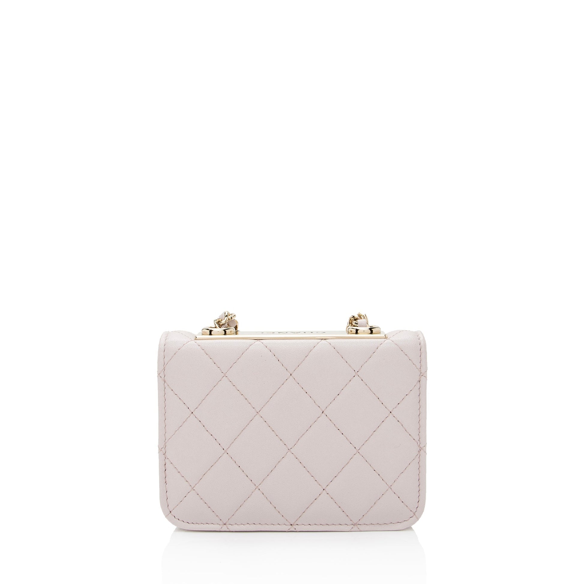 Chanel Lambskin Trendy CC Card Holder on Wallet Case