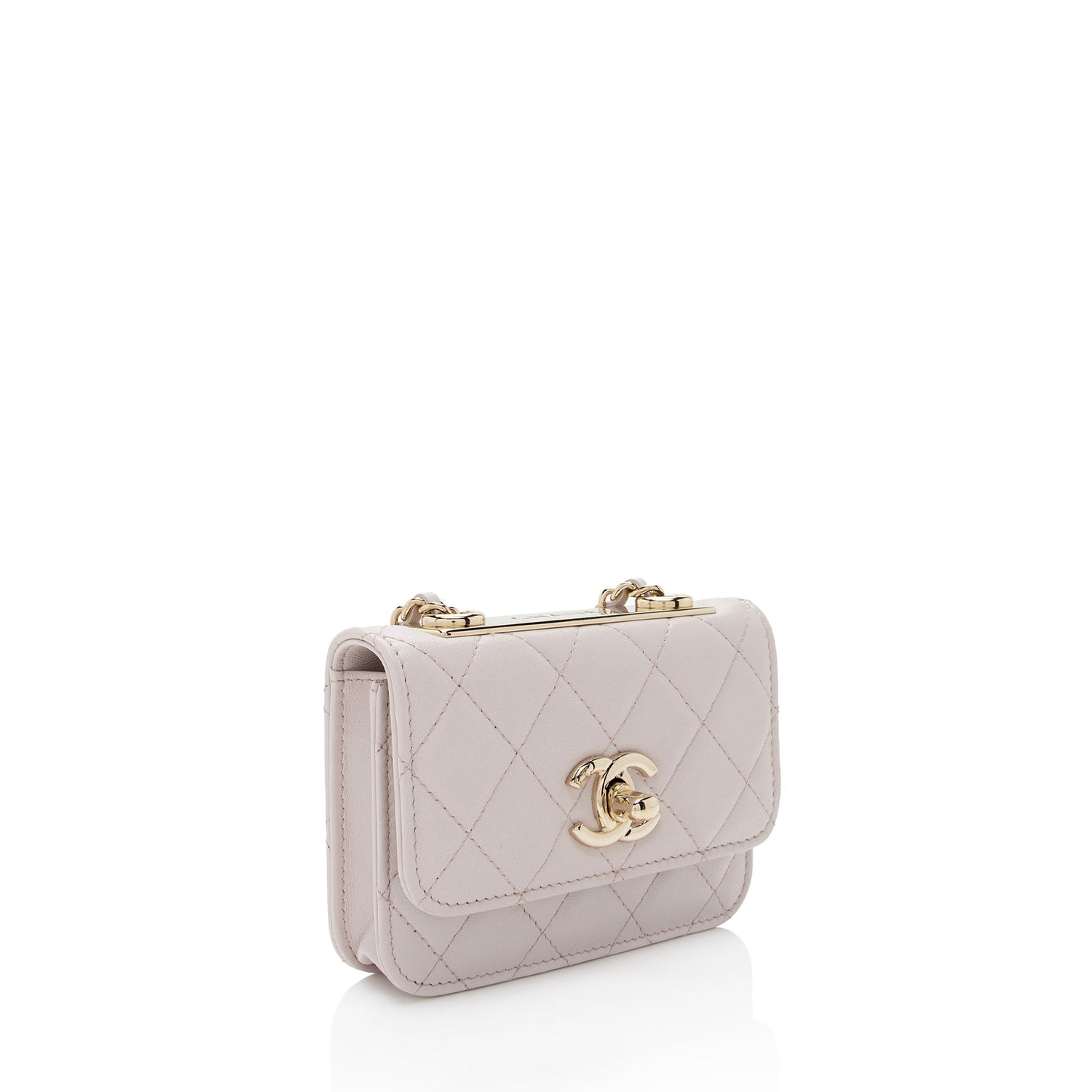 Chanel Lambskin Trendy CC Card Holder on Wallet Case