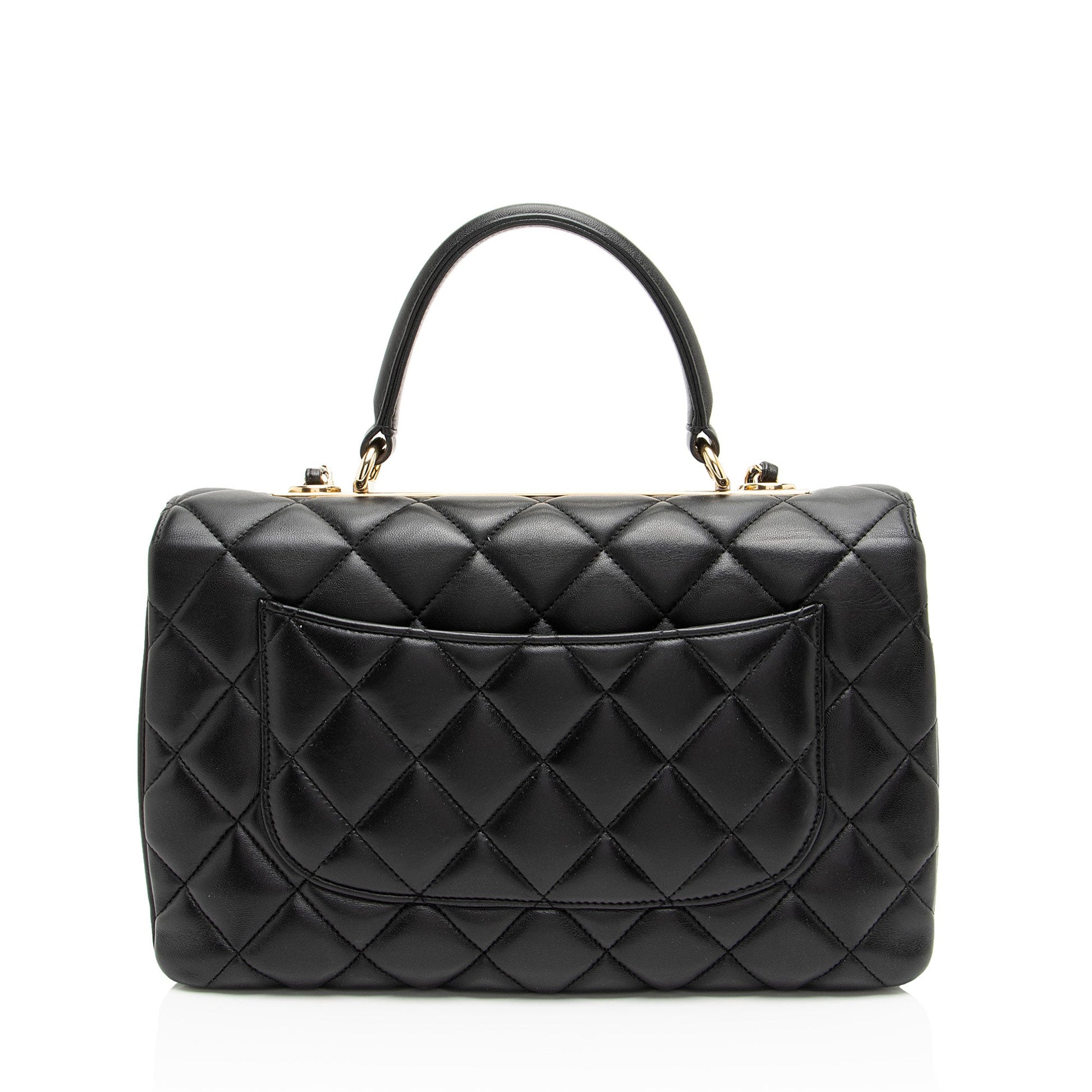 Chanel Lambskin Trendy CC Top Handle Handbag