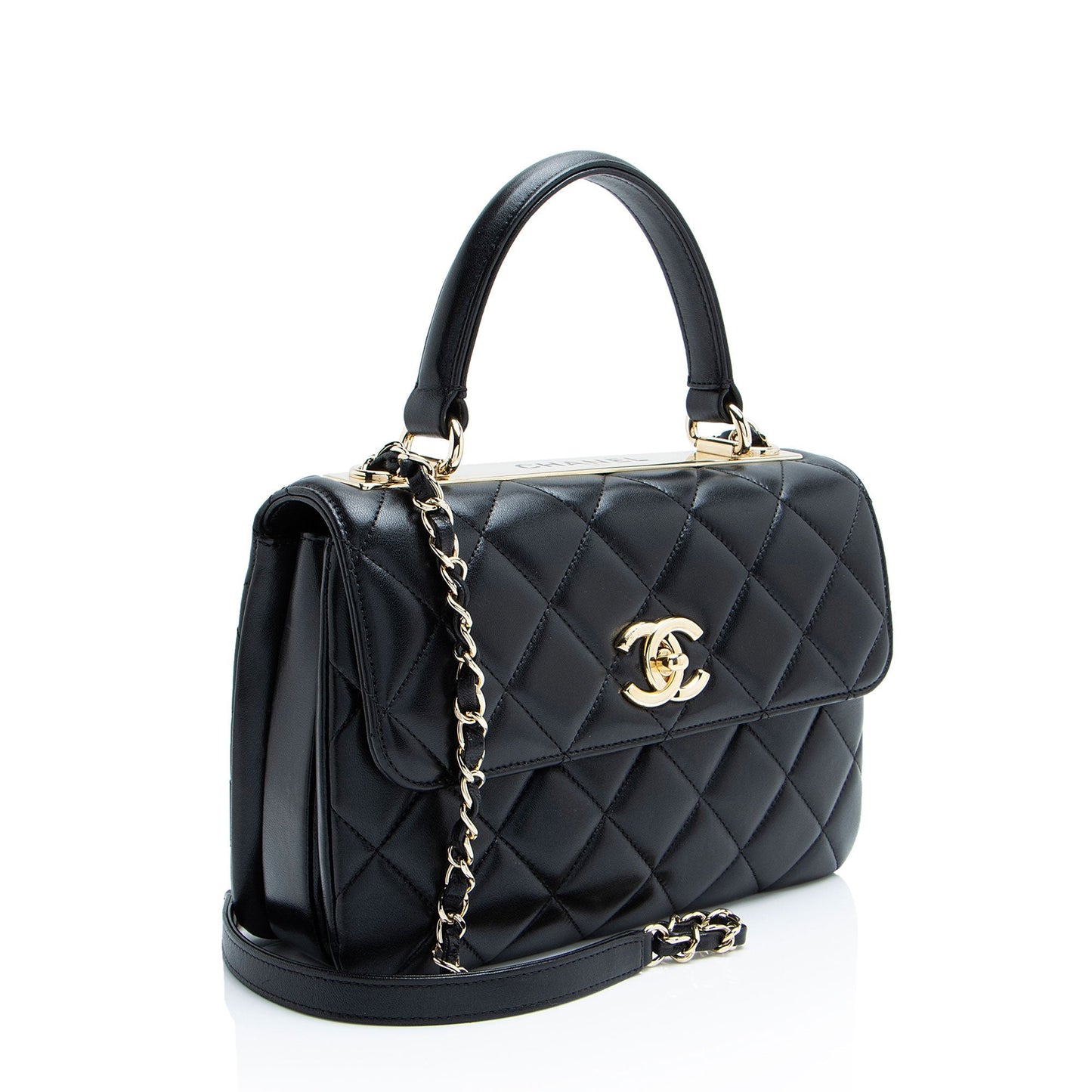 Chanel Lambskin Trendy CC Top Handle Small Handbag