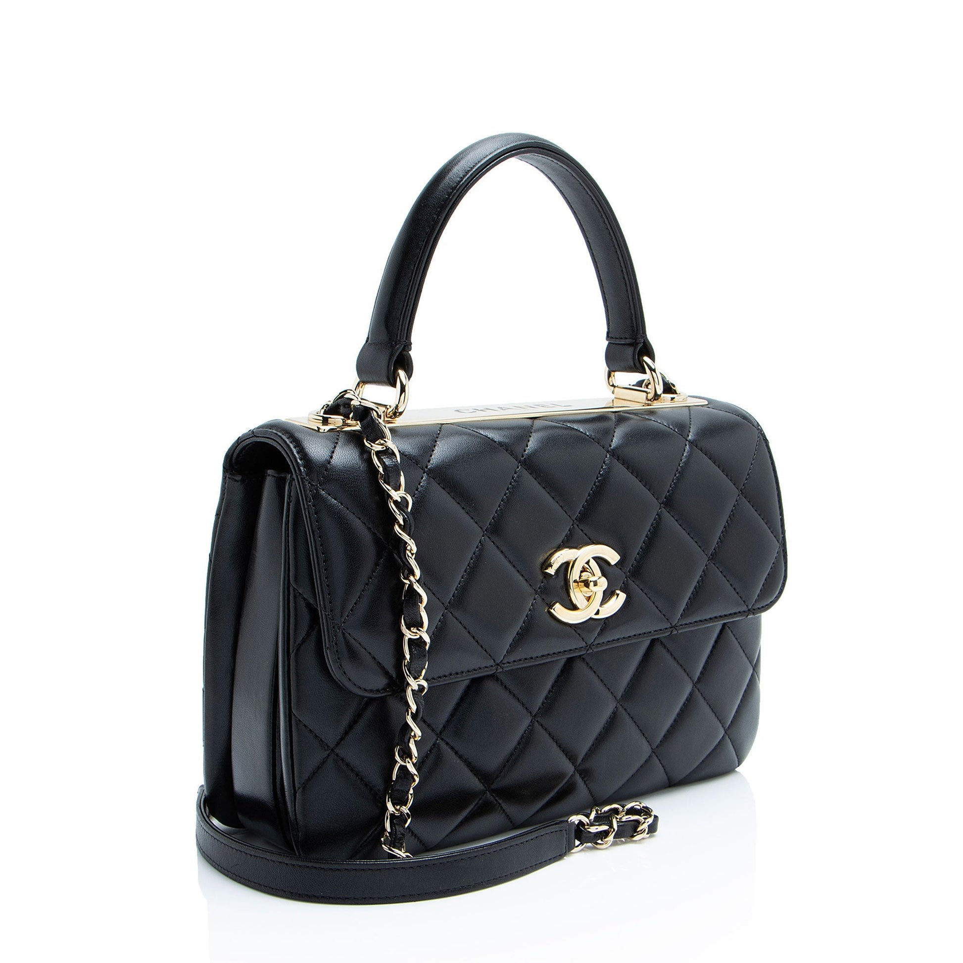 Chanel Lambskin Trendy CC Top Handle Small Handbag
