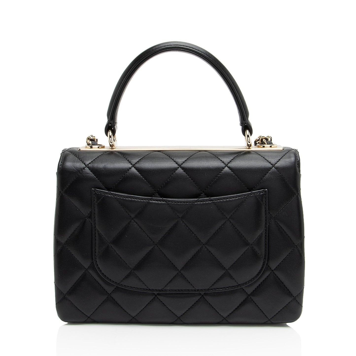 Chanel Lambskin Trendy CC Top Handle Small Handbag Top Handle