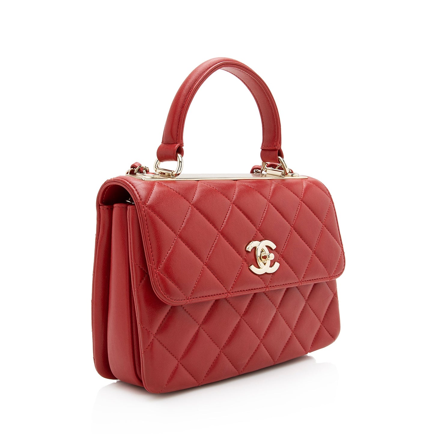 Chanel Lambskin Trendy CC Top Handle SHF Small Shoulder Bag